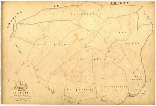 La Villetta. - Plan de section, E2