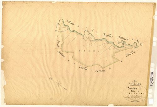 La Villetta. - Plan de section, E3