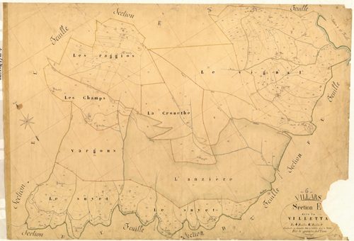 La Villetta. - Plan de section, E4