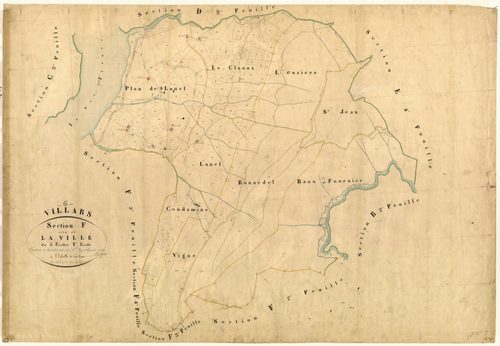 La Ville. - Plan de section, F1