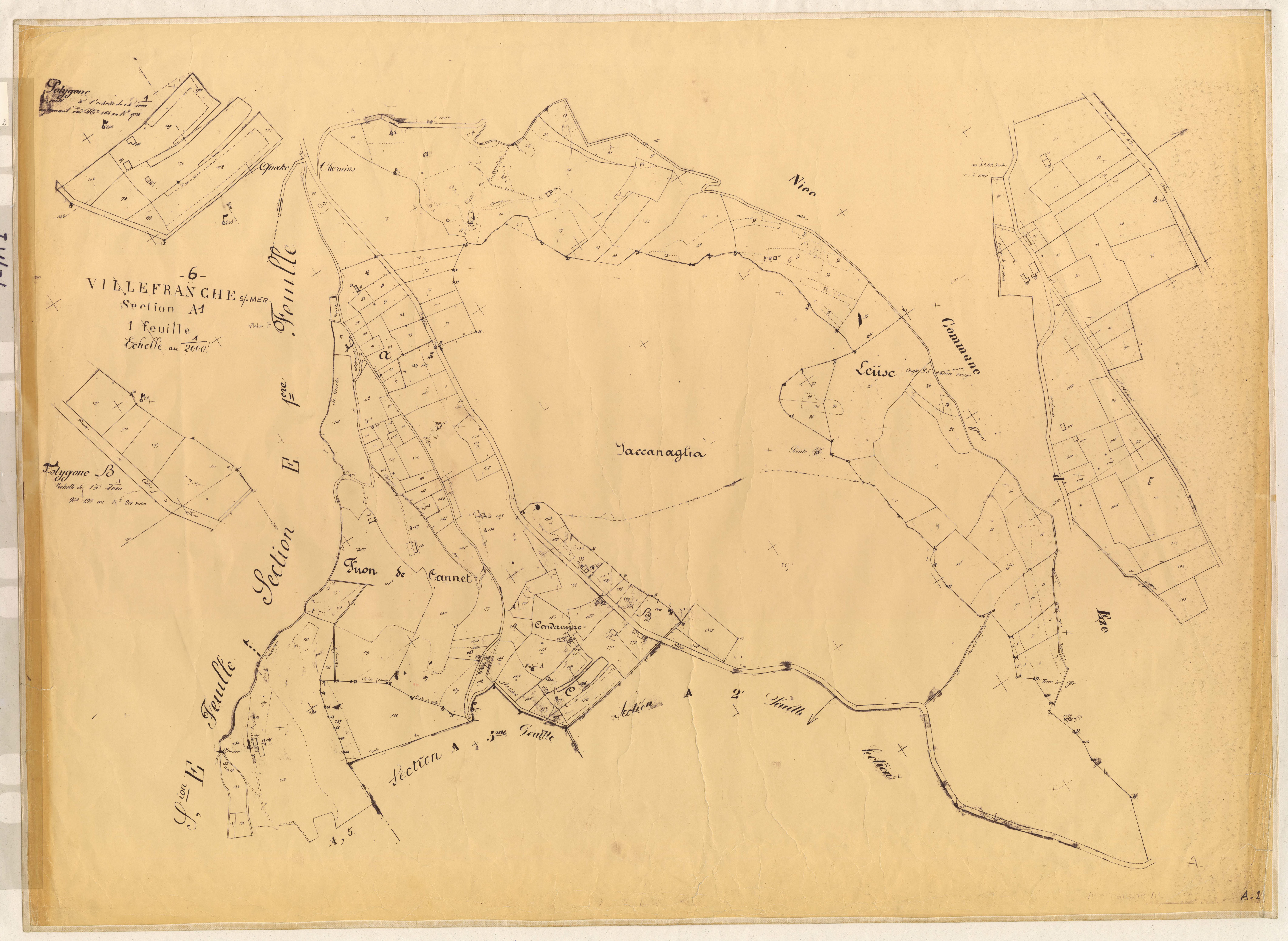 Saint-Michel. - Plan de section, A1