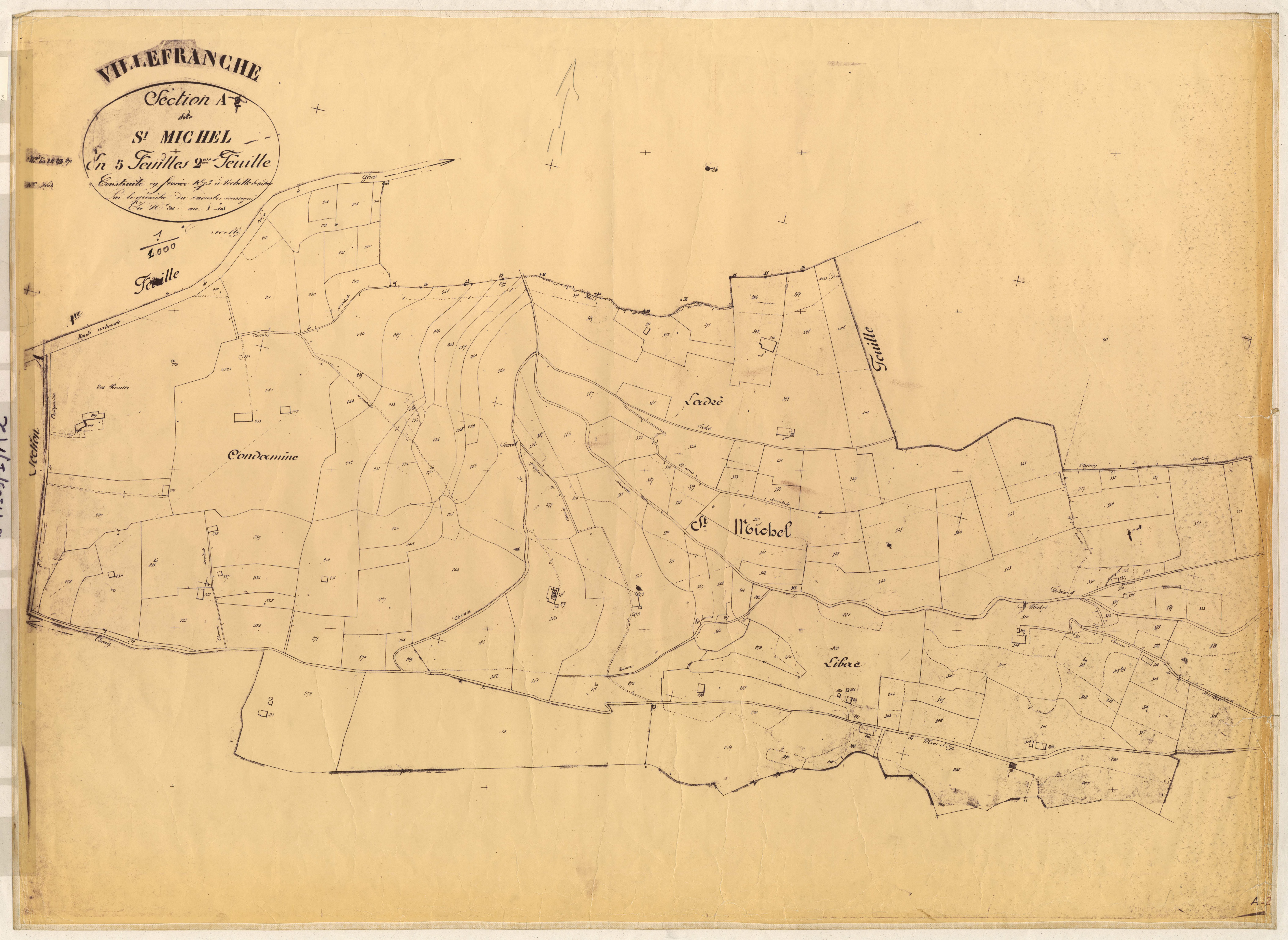 Saint-Michel. - Plan de section, A2