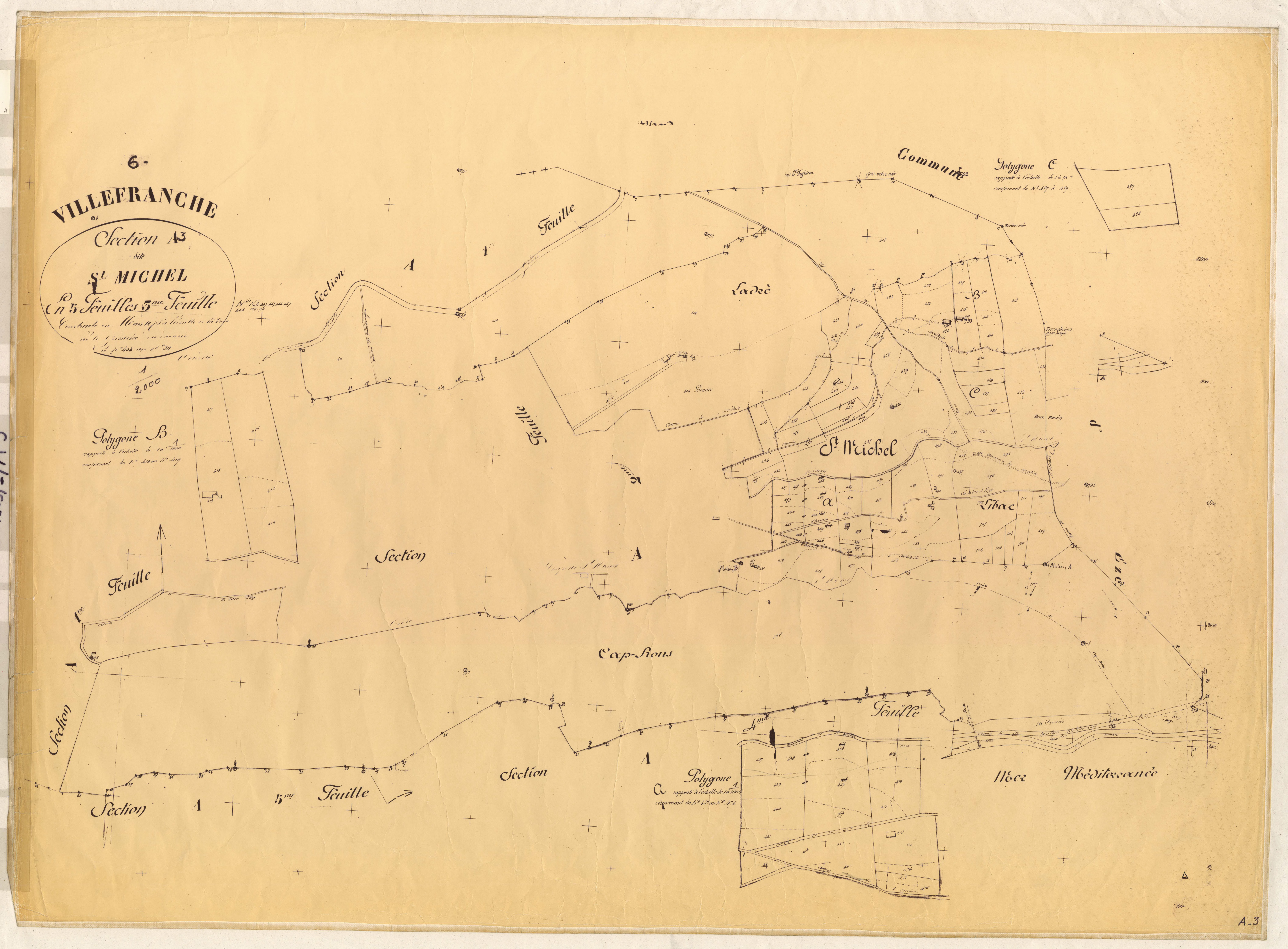 Saint-Michel. - Plan de section, A3