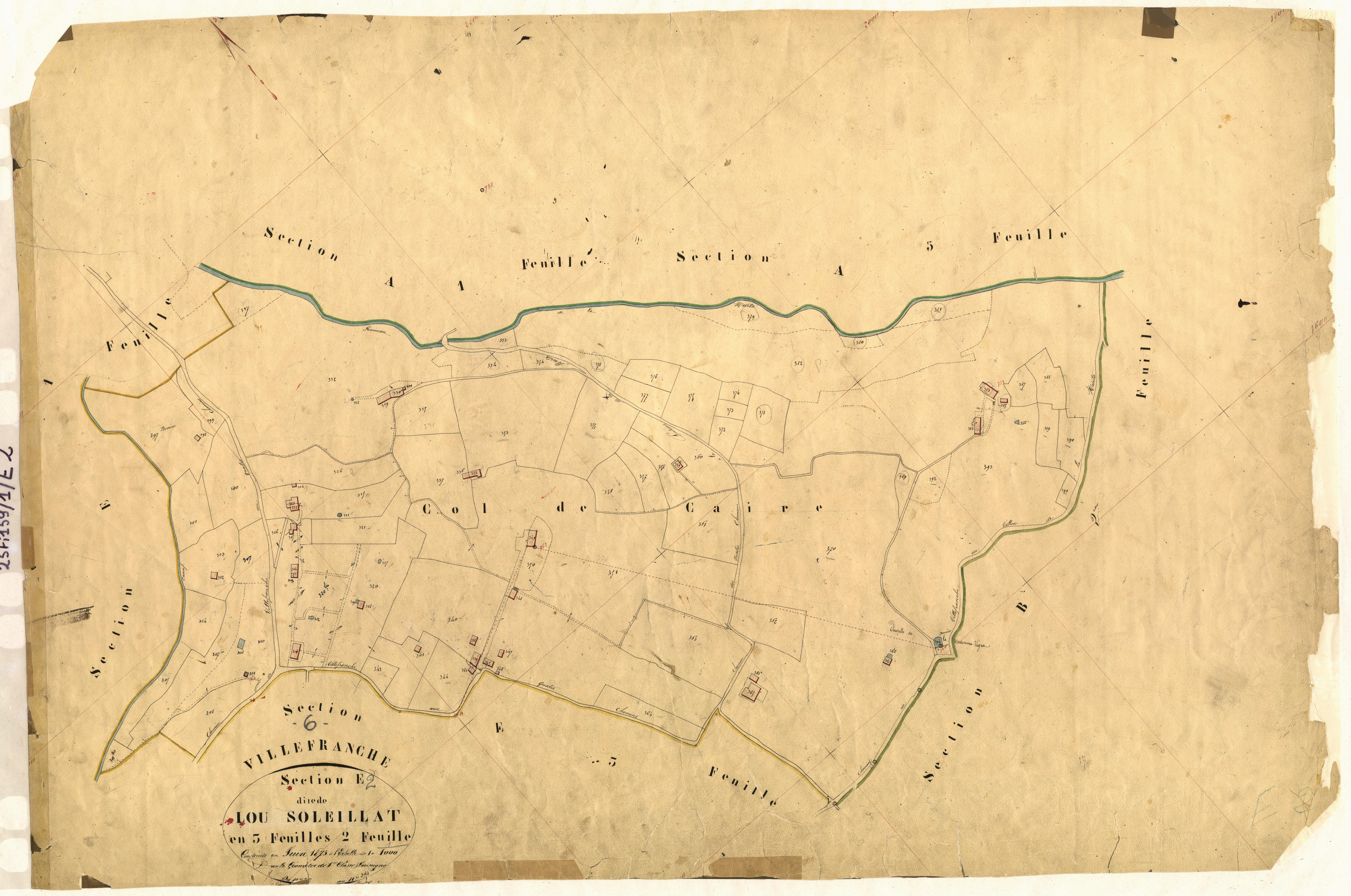 Lou Soleillat. - Plan de section, E2
