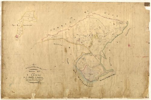 Saint Estève. - Plan de section, D2
