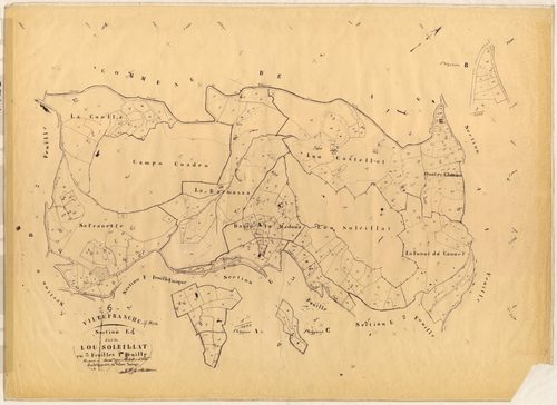 Lou Soleillat. - Plan de section, E1