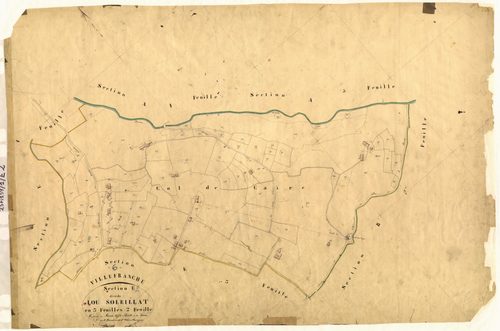 Lou Soleillat. - Plan de section, E2