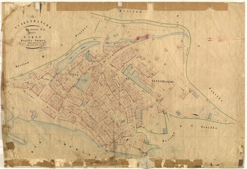 La Ville. - Plan de section, F