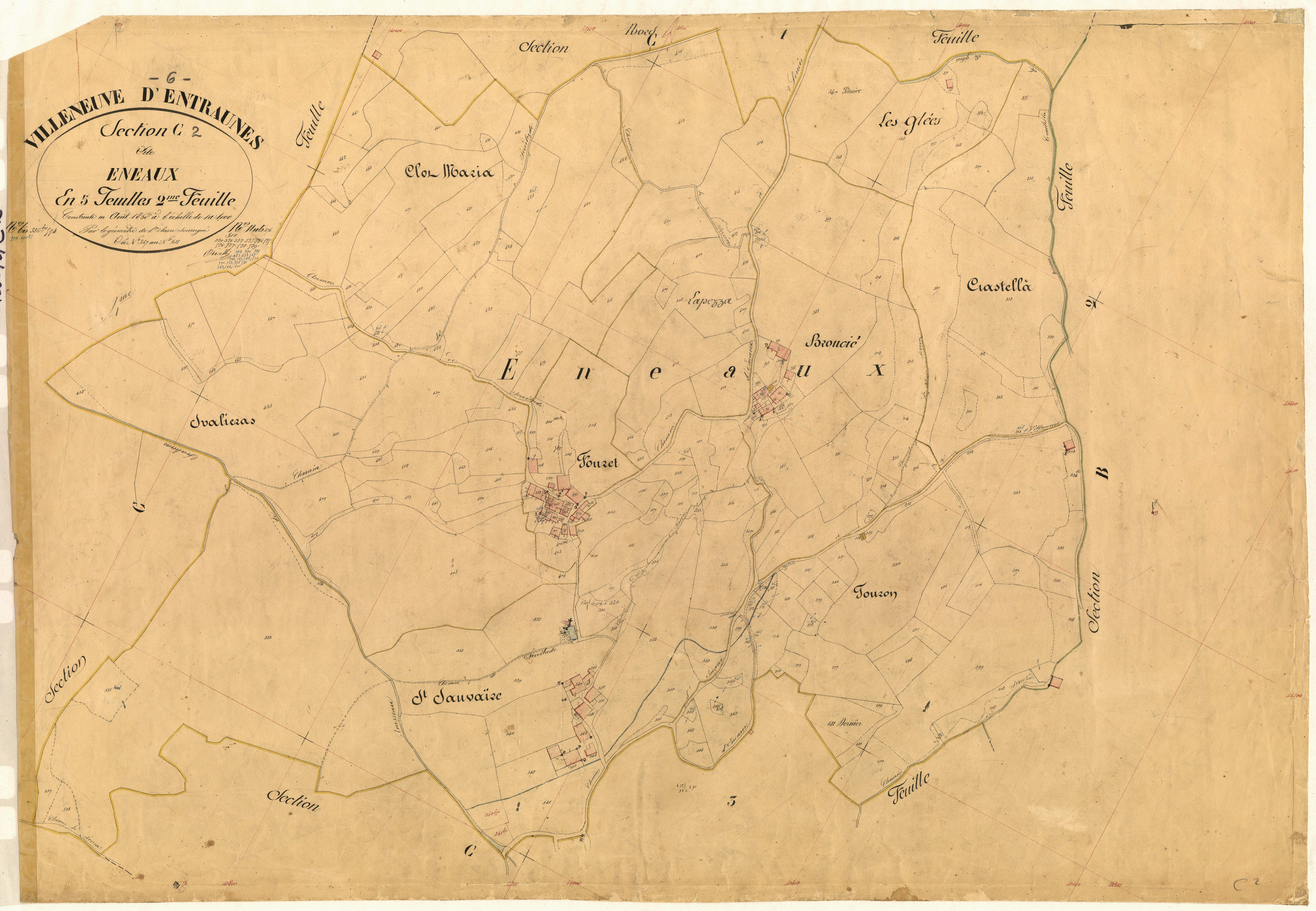 Eneaux. - Plan de section, C2