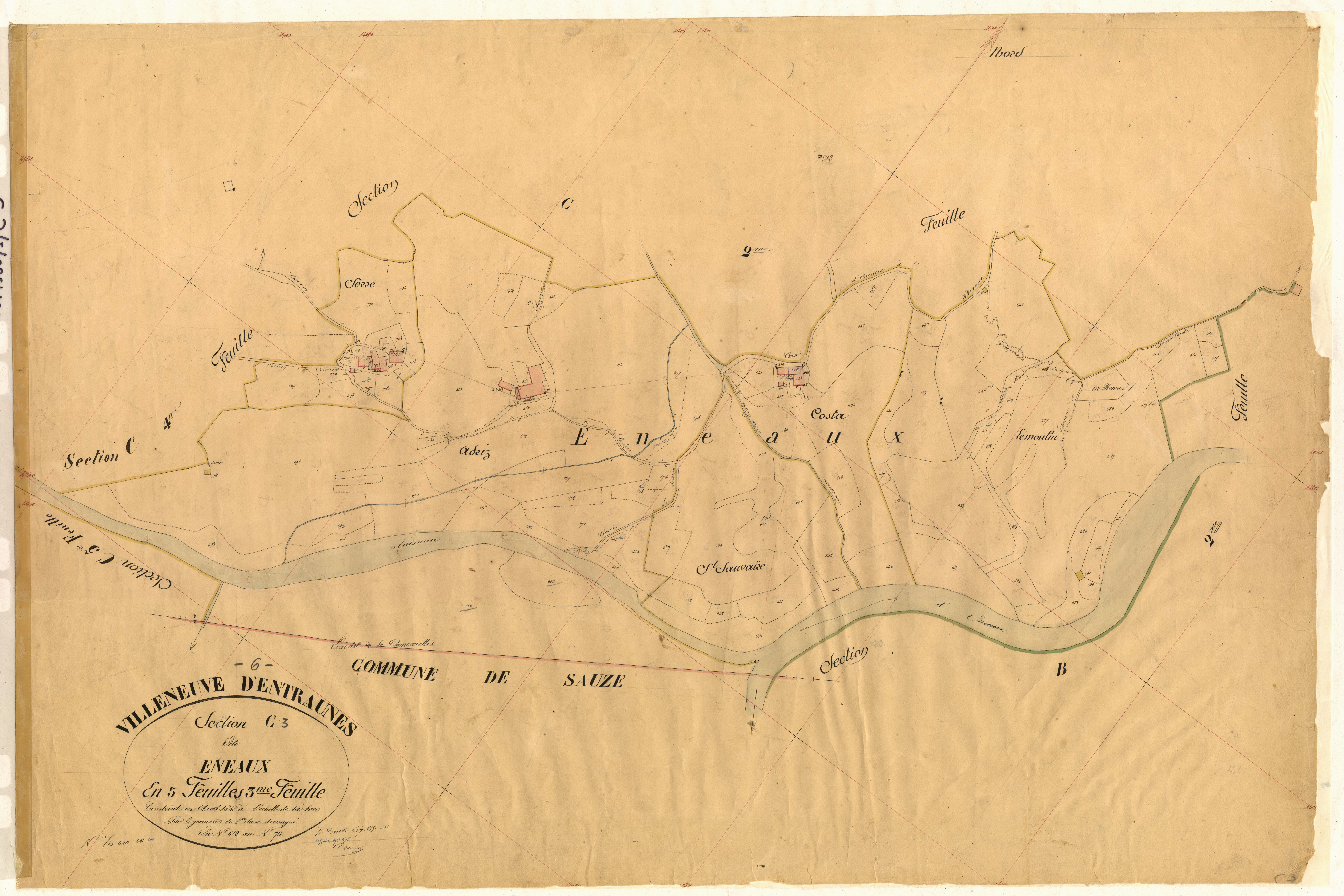 Eneaux. - Plan de section, C3
