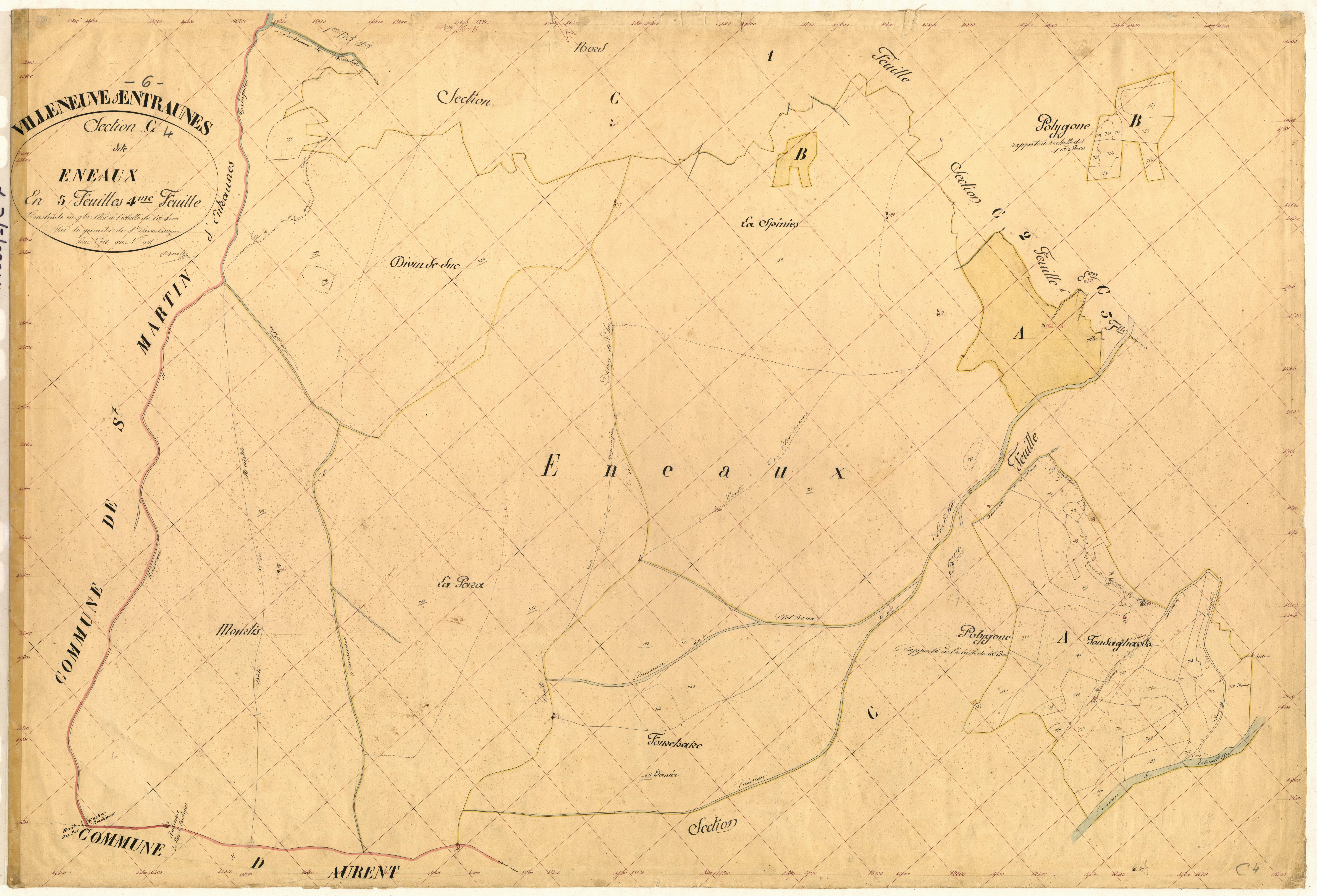 Eneaux. - Plan de section, C4