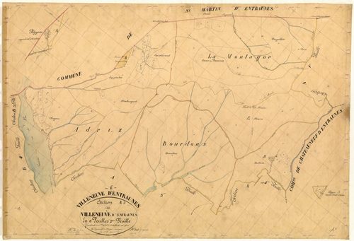 Villeneuve d'Entraunes. - Plan de section, A2