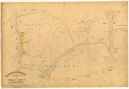 Villeneuve d'Entraunes. - Plan de section, A3