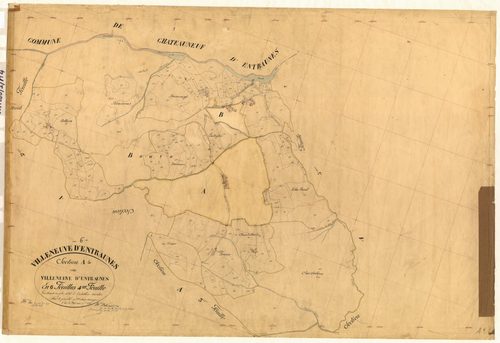 Villeneuve d'Entraunes. - Plan de section, A4