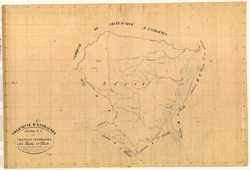 Villeneuve d'Entraunes. - Plan de section, A5