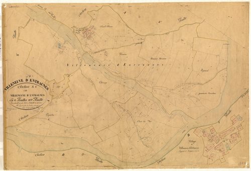 Villeneuve d'Entraunes. - Plan de section, A6
