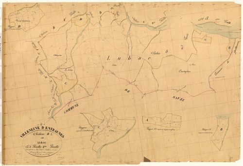 Lubac. - Plan de section, B2