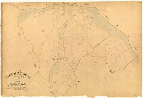 Lubac. - Plan de section, B3