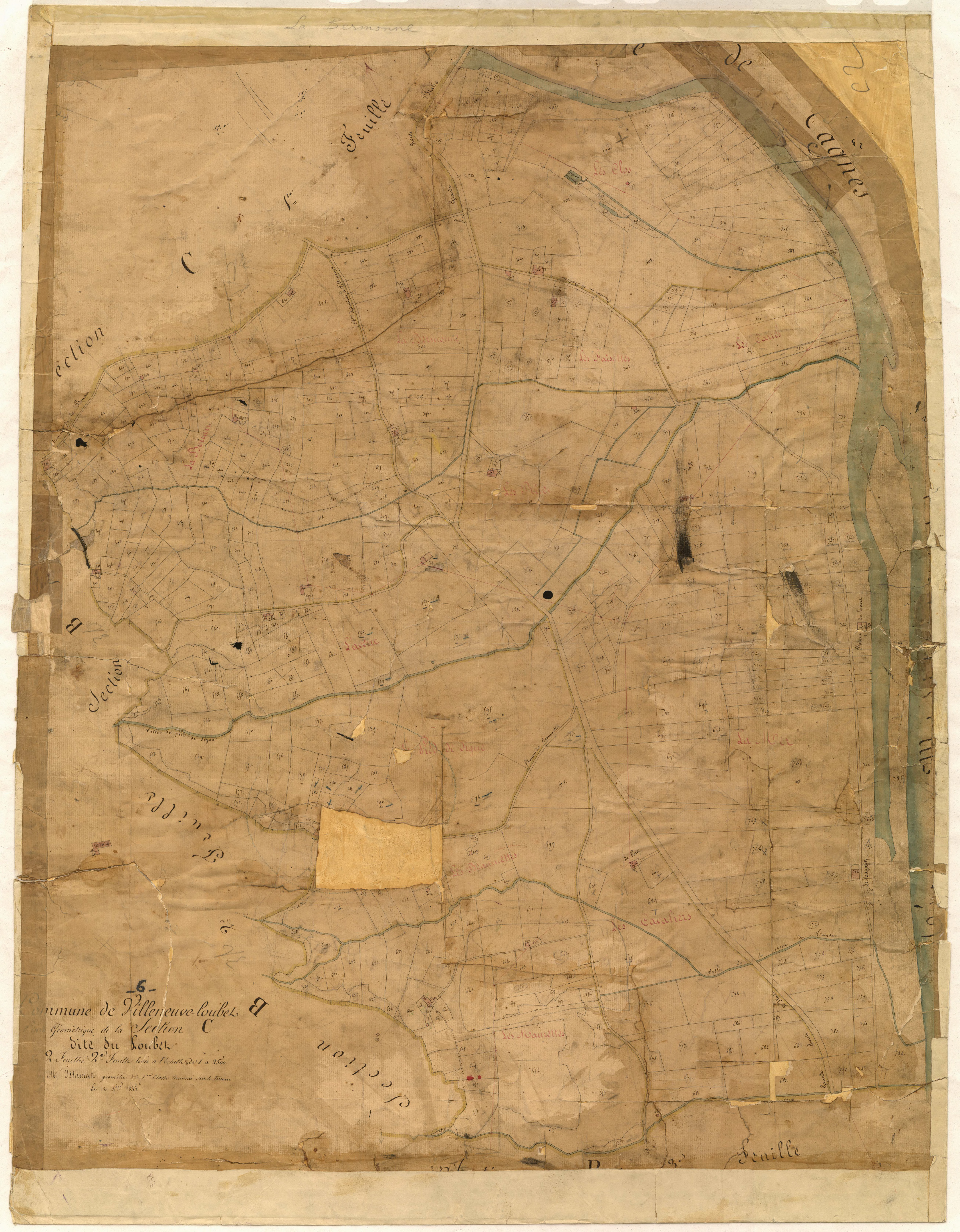 Le Loubet. - Plan de section, C2