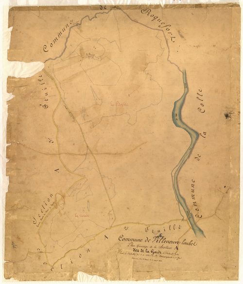 La Garde. - Plan de section, A1