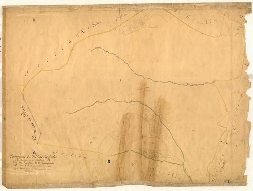 Les Taurens et Vaugranier. - Plan de section, B1