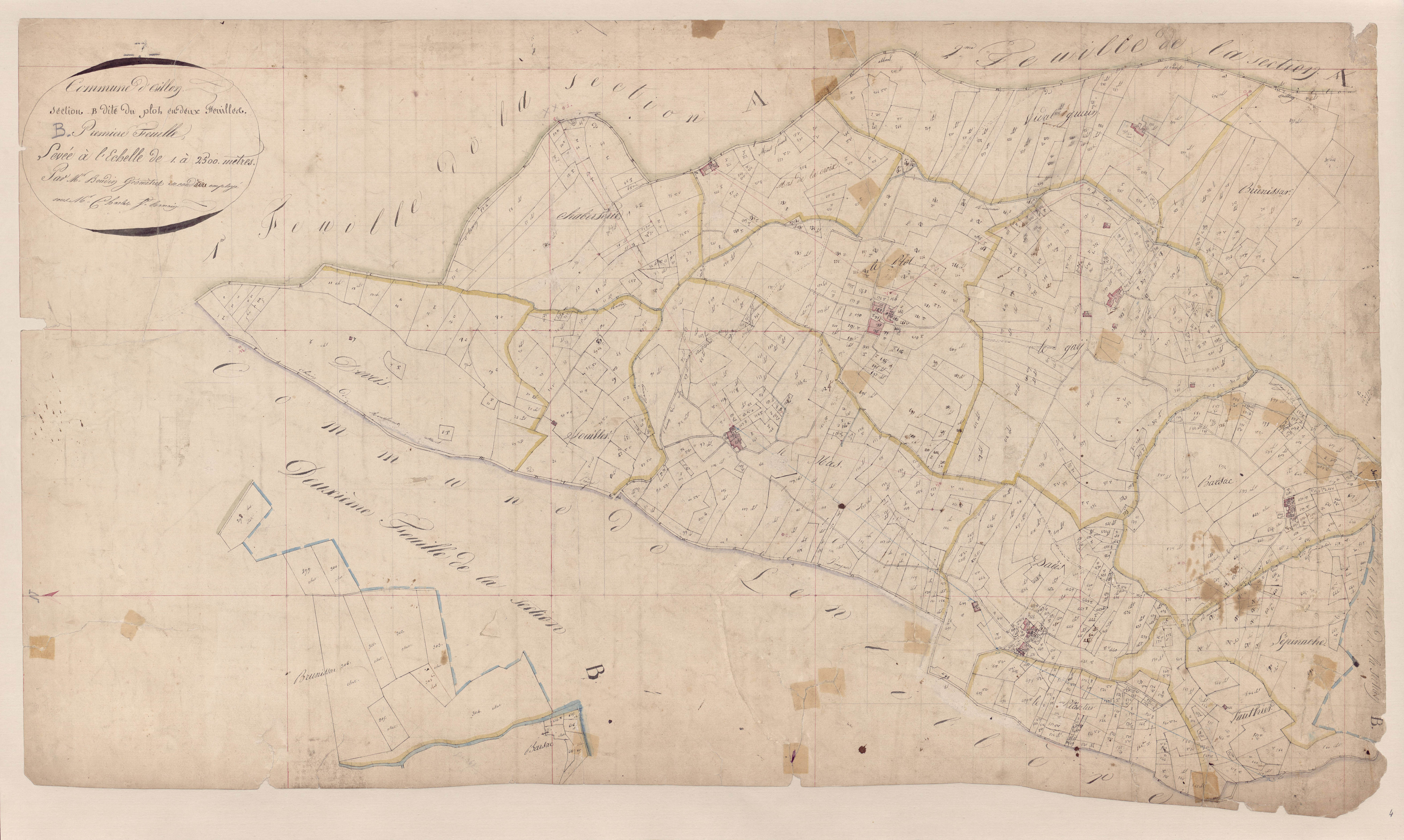 Ailhon - Section B - Feuillet 1