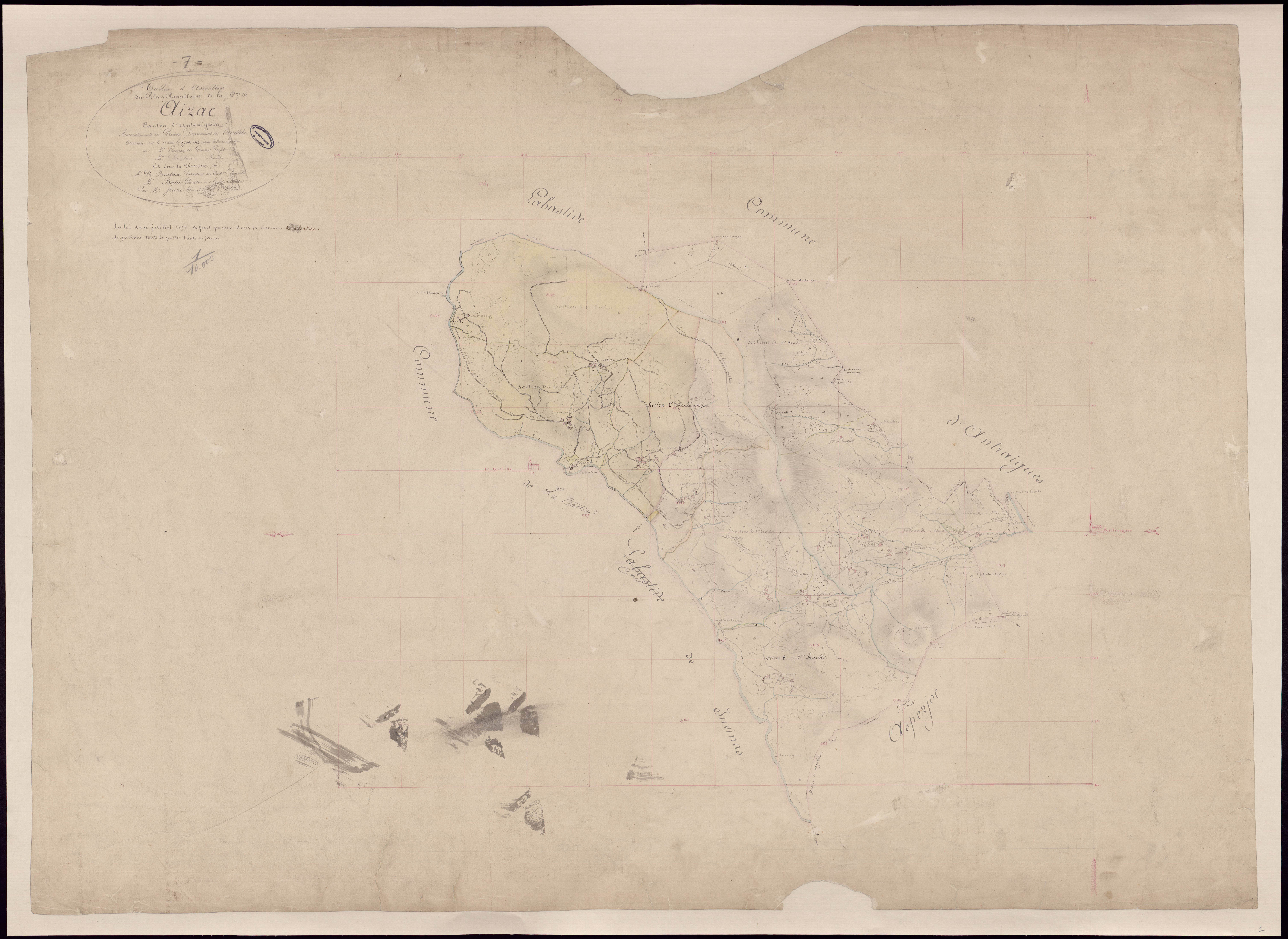Aizac - Tableau d'assemblage