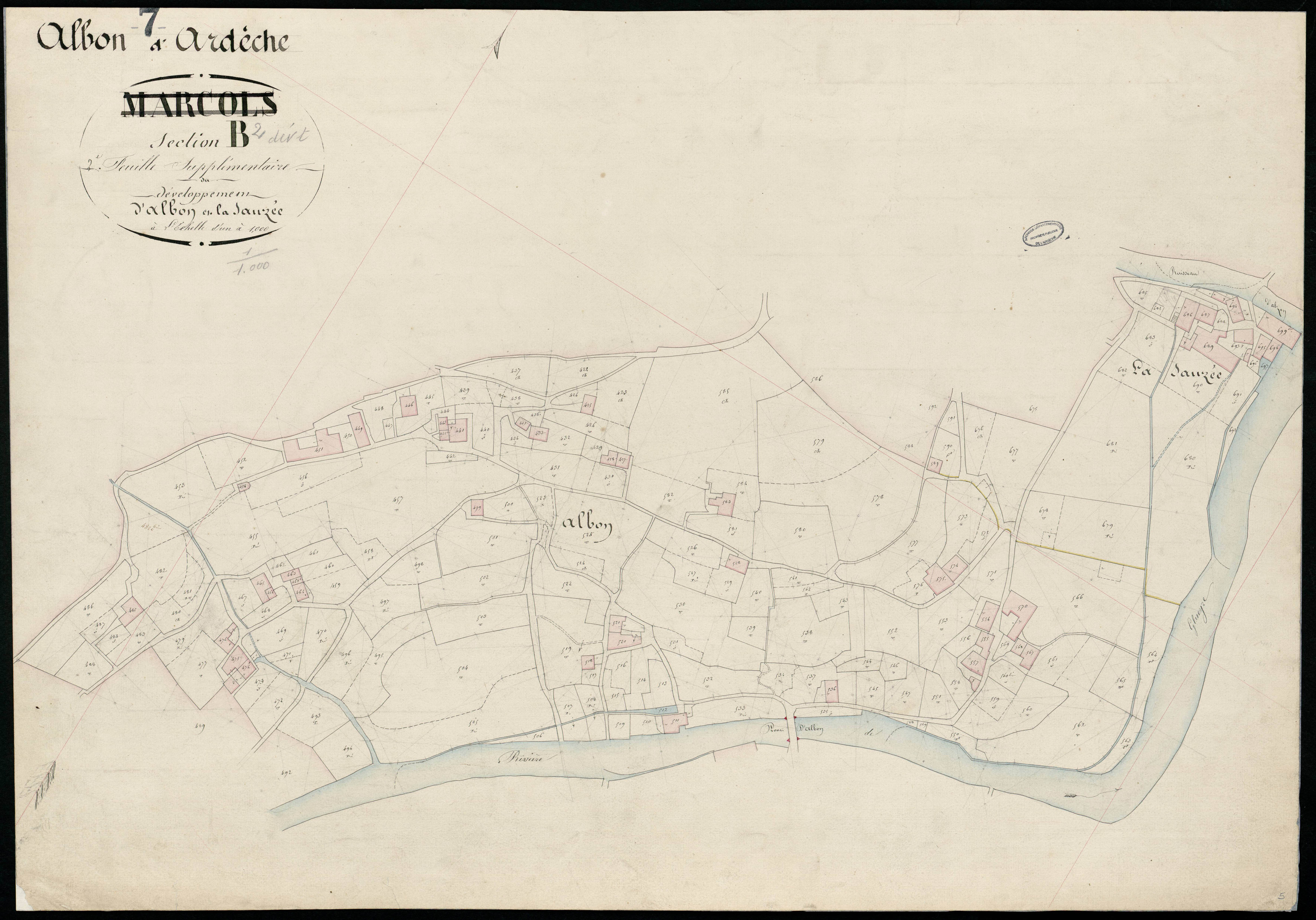 Albon-d'Ardèche - Section B - Feuillet 2