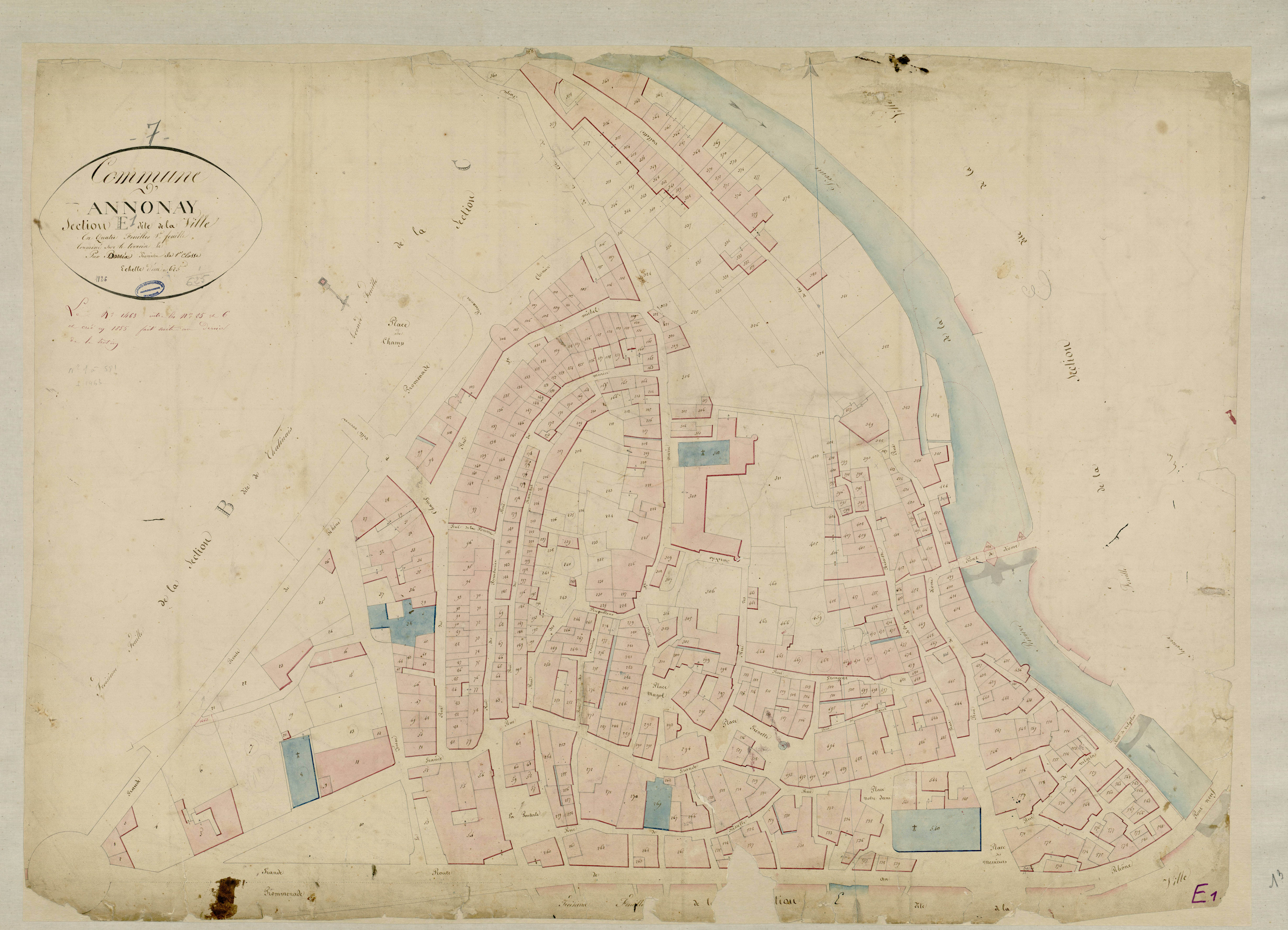Annonay - Section E - Feuillet 1