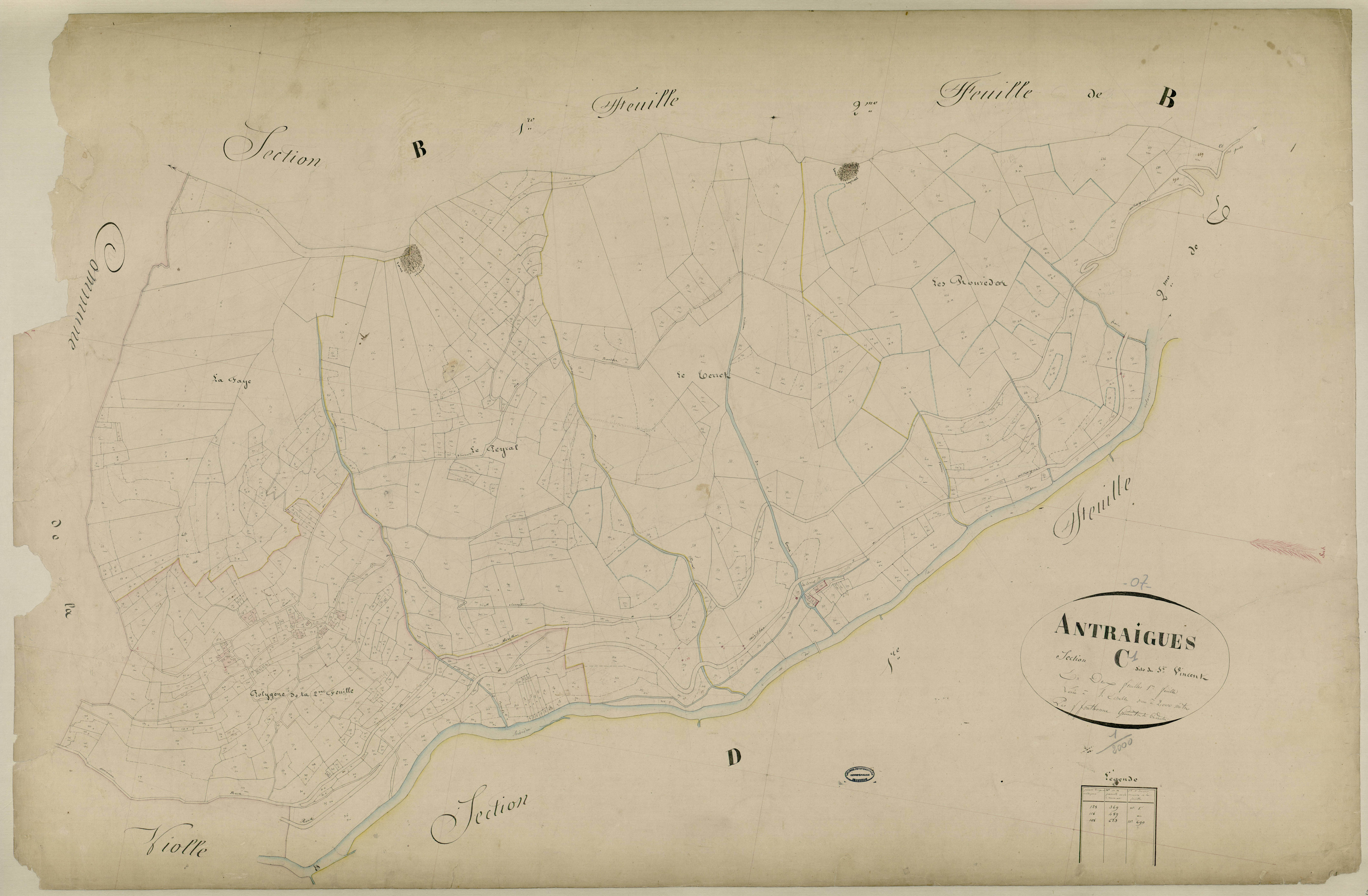 Antraigues-sur-Volane - Section C - Feuillet 1