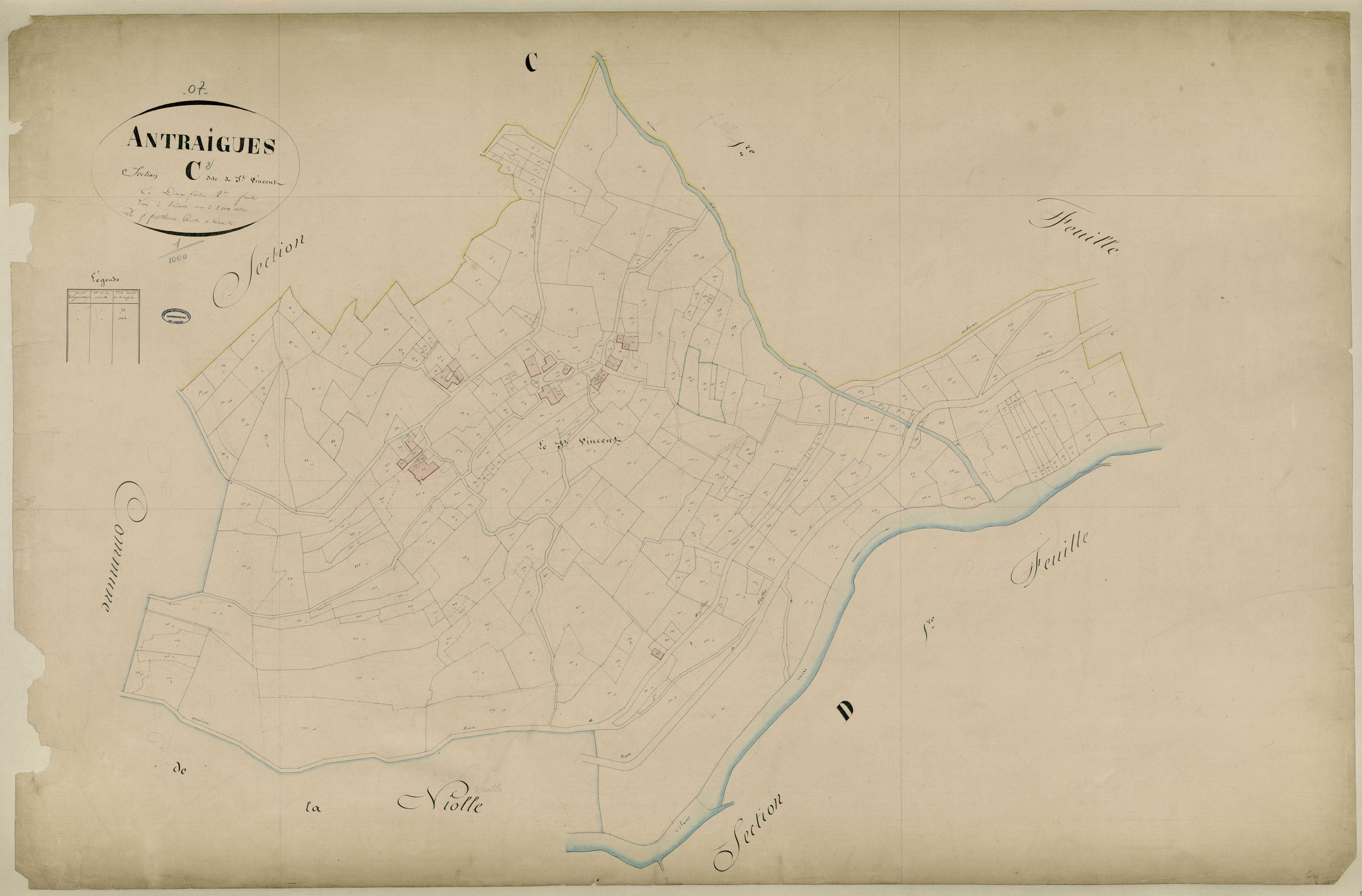 Antraigues-sur-Volane - Section C - Feuillet 2