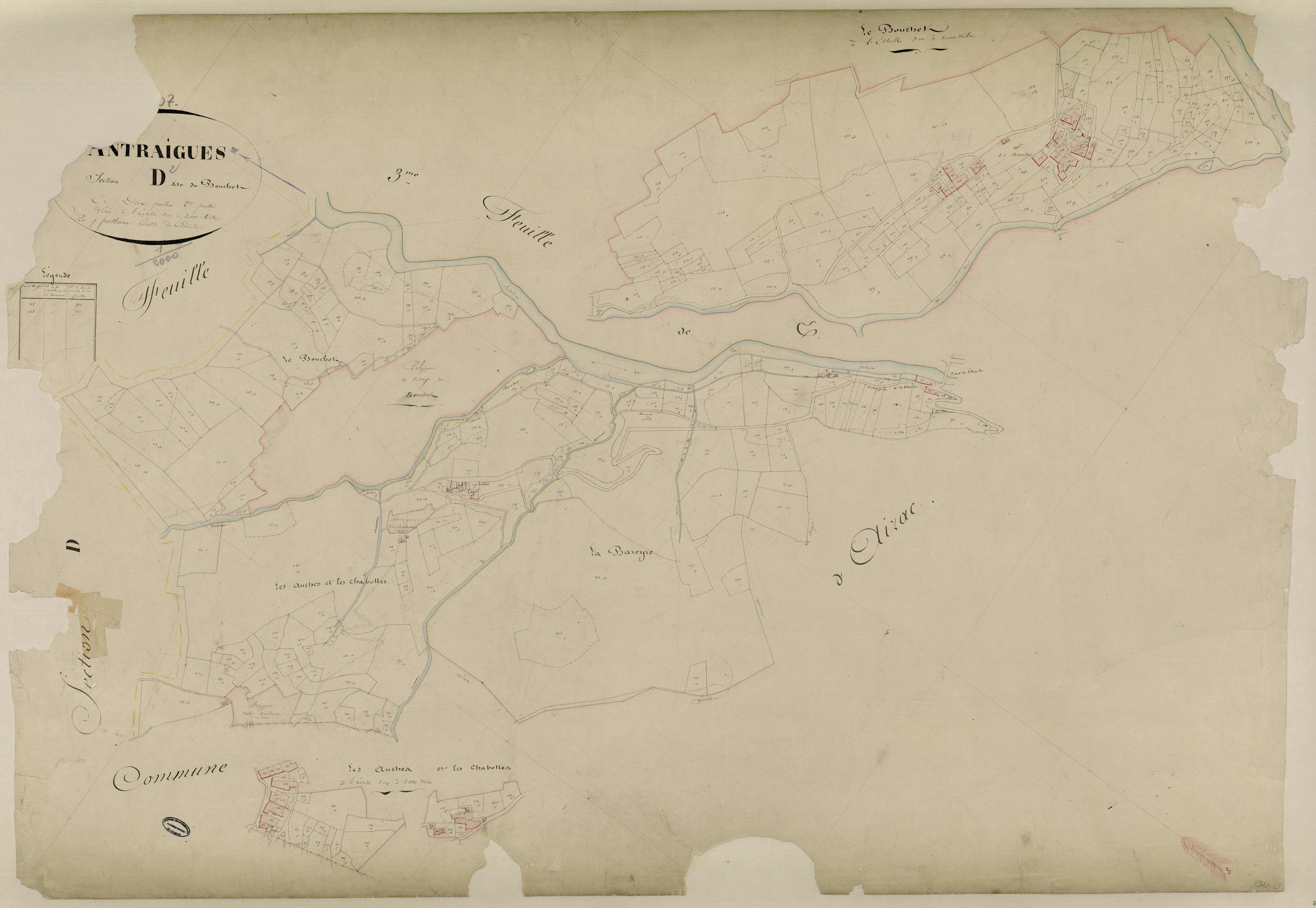 Antraigues-sur-Volane - Section D - Feuillet 2