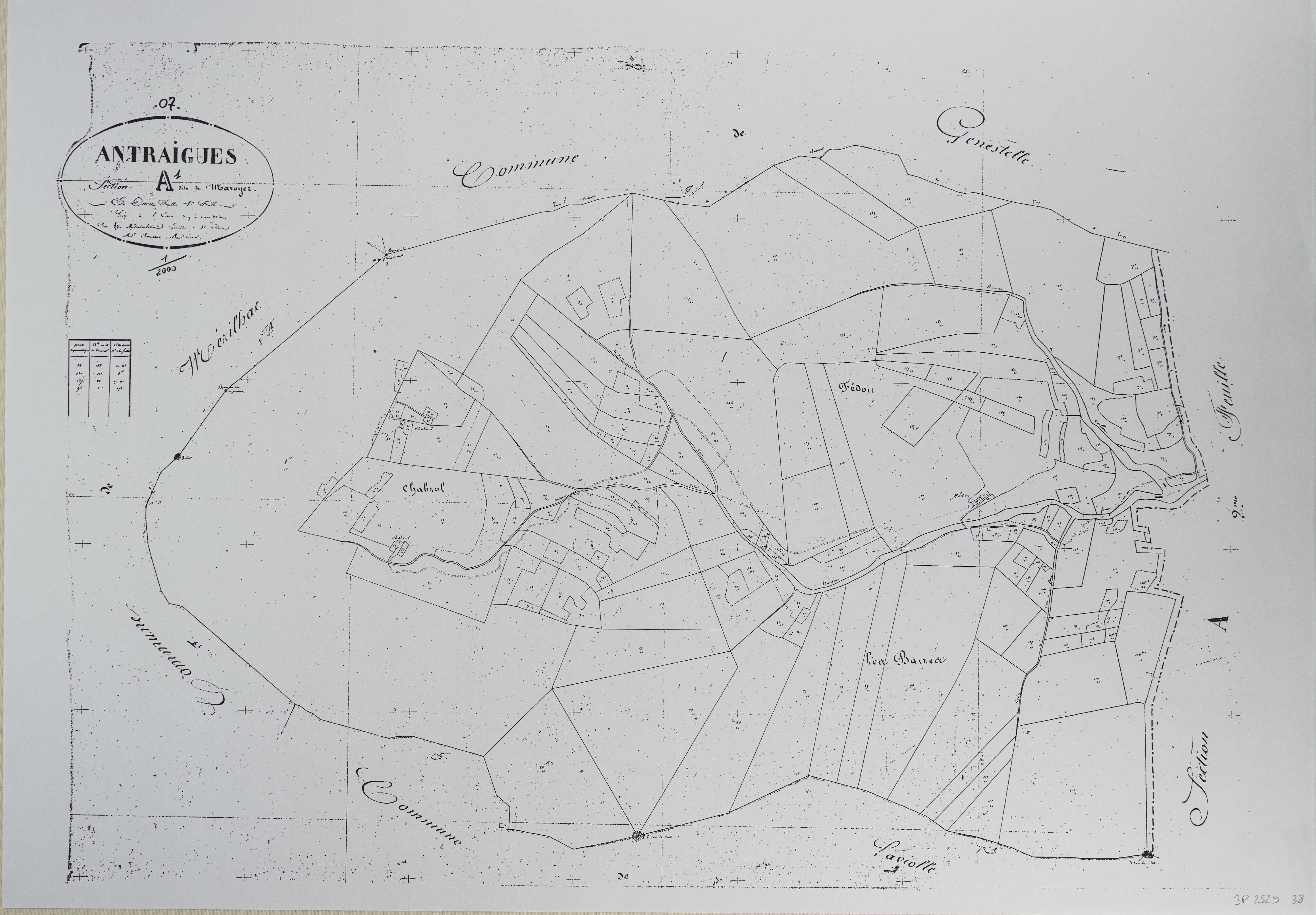 Antraigues-sur-Volane - Section A - Feuillet 1