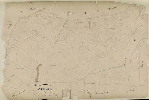Antraigues-sur-Volane - Section D - Feuillet 1