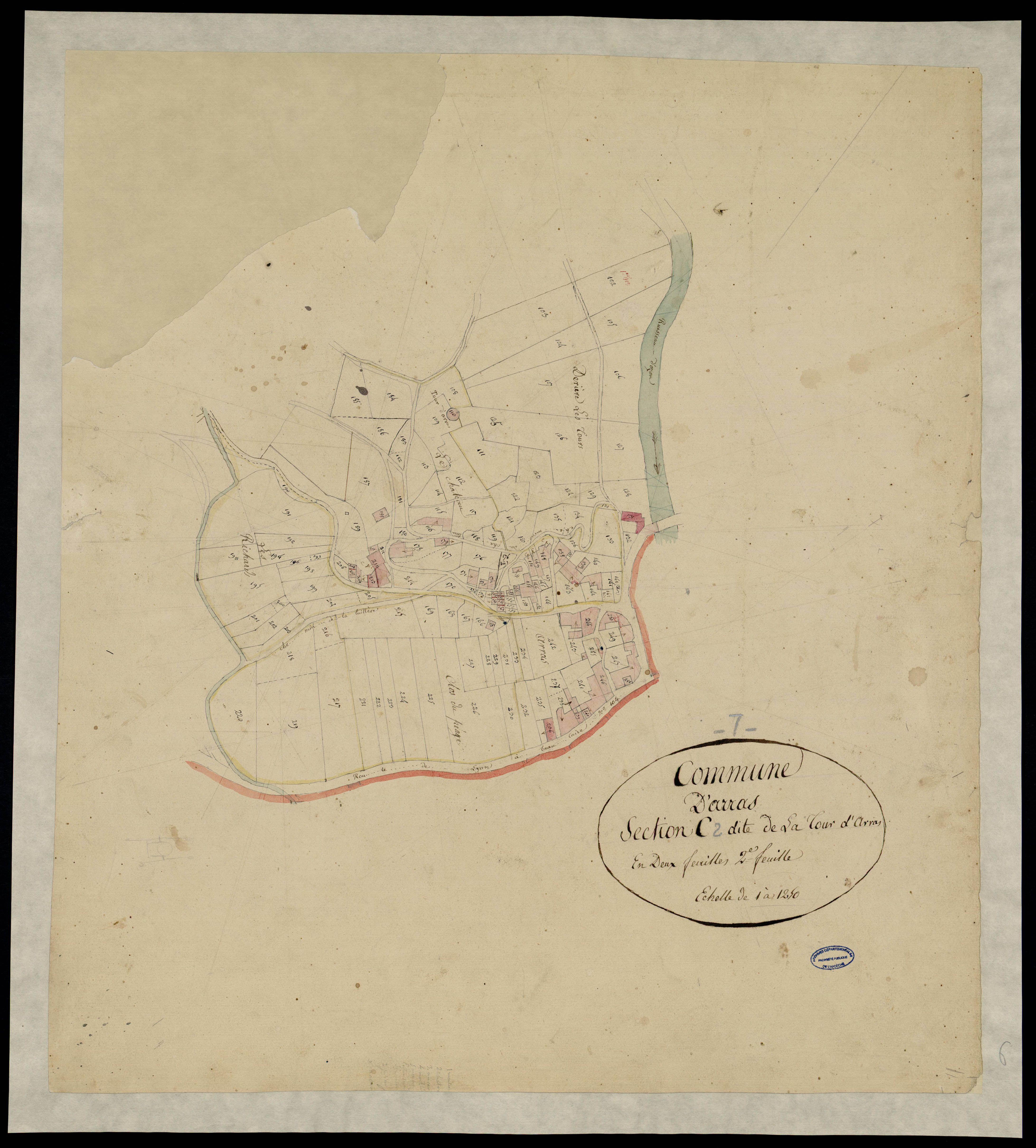 Arras-sur-Rhône - Section C - Feuillet 2