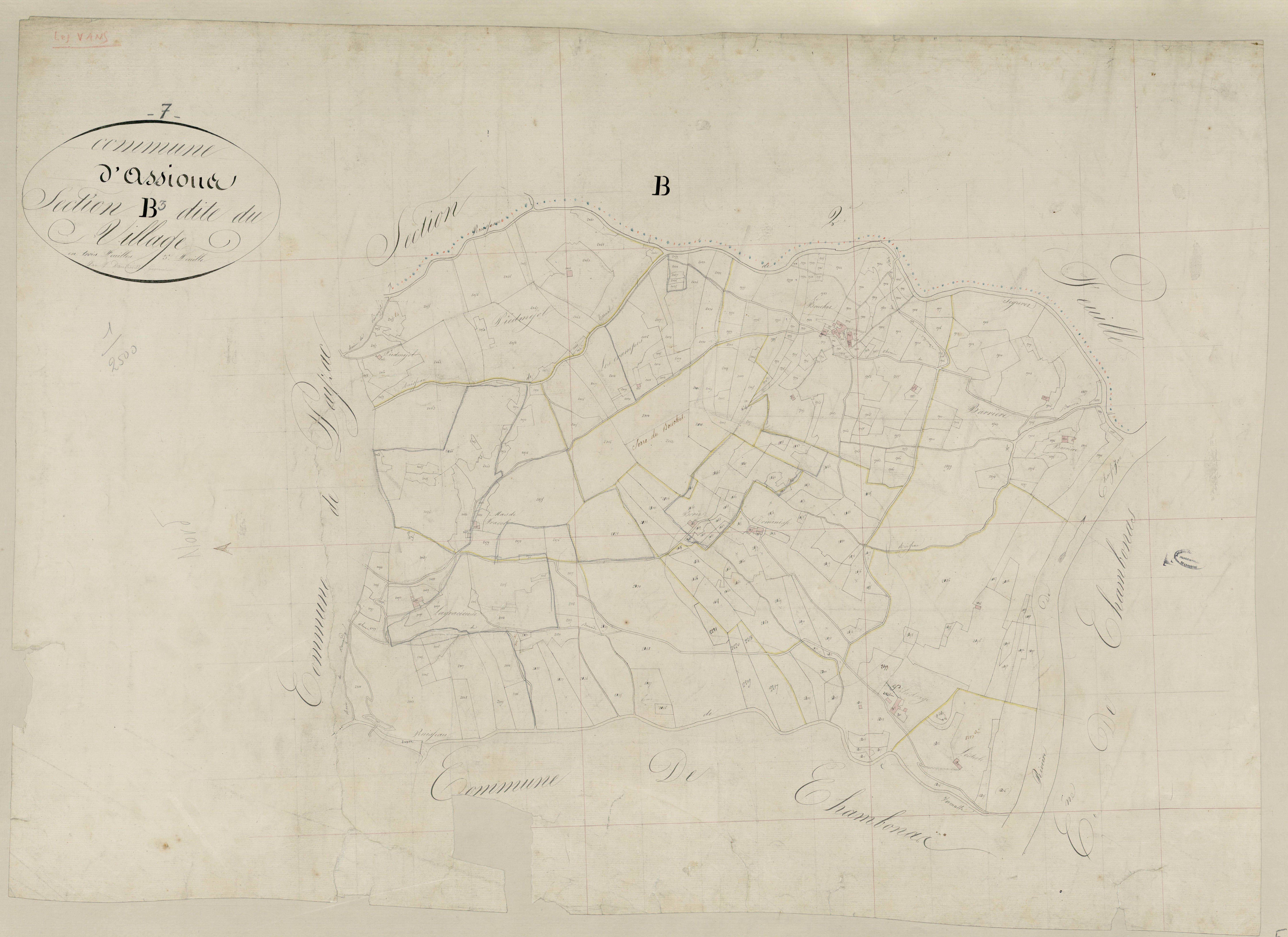Les Assions - Section B - Feuillet 3