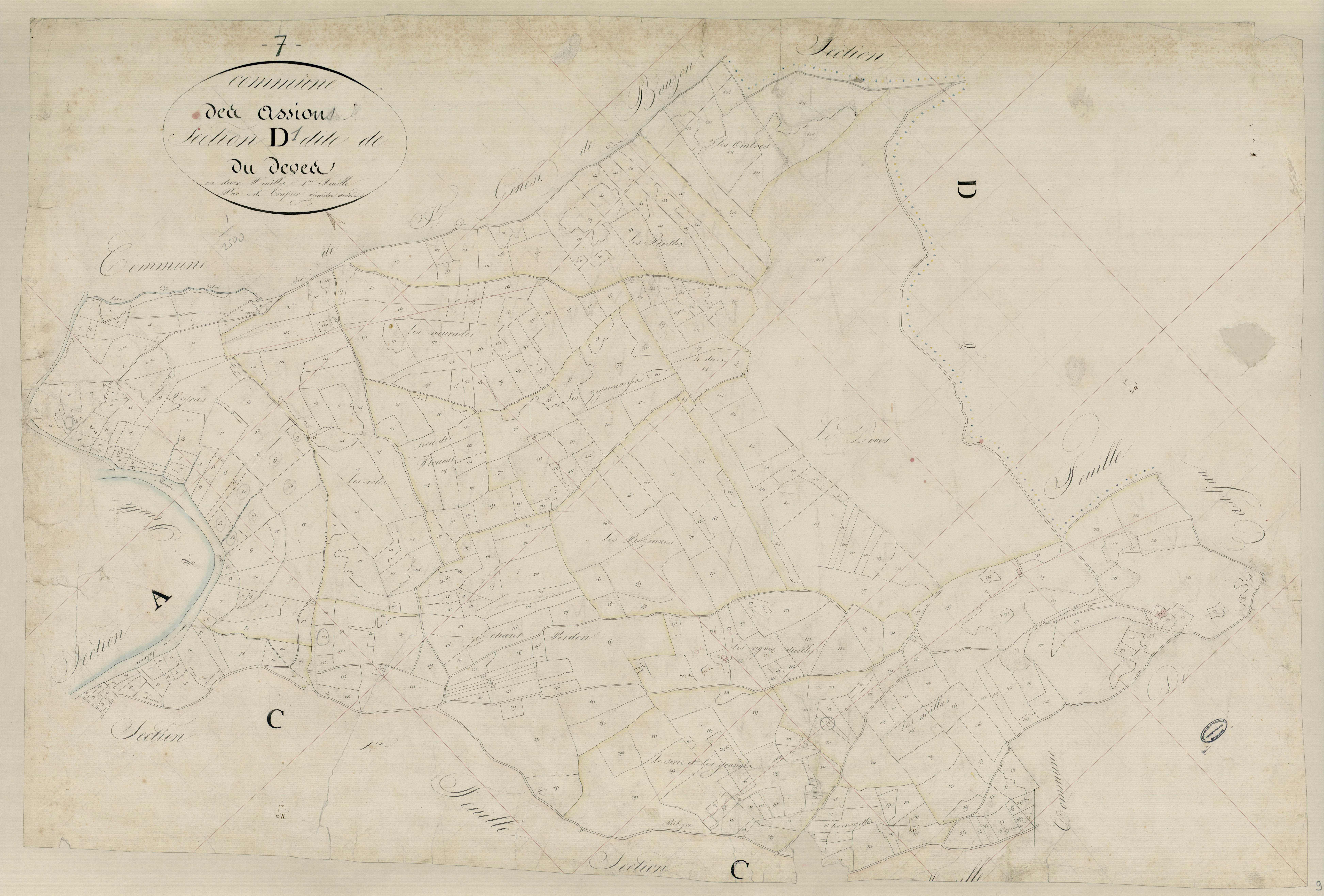 Les Assions - Section D - Feuillet 1