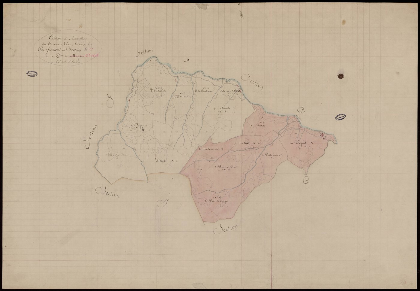 Astet - Tableau d'assemblage de la section C