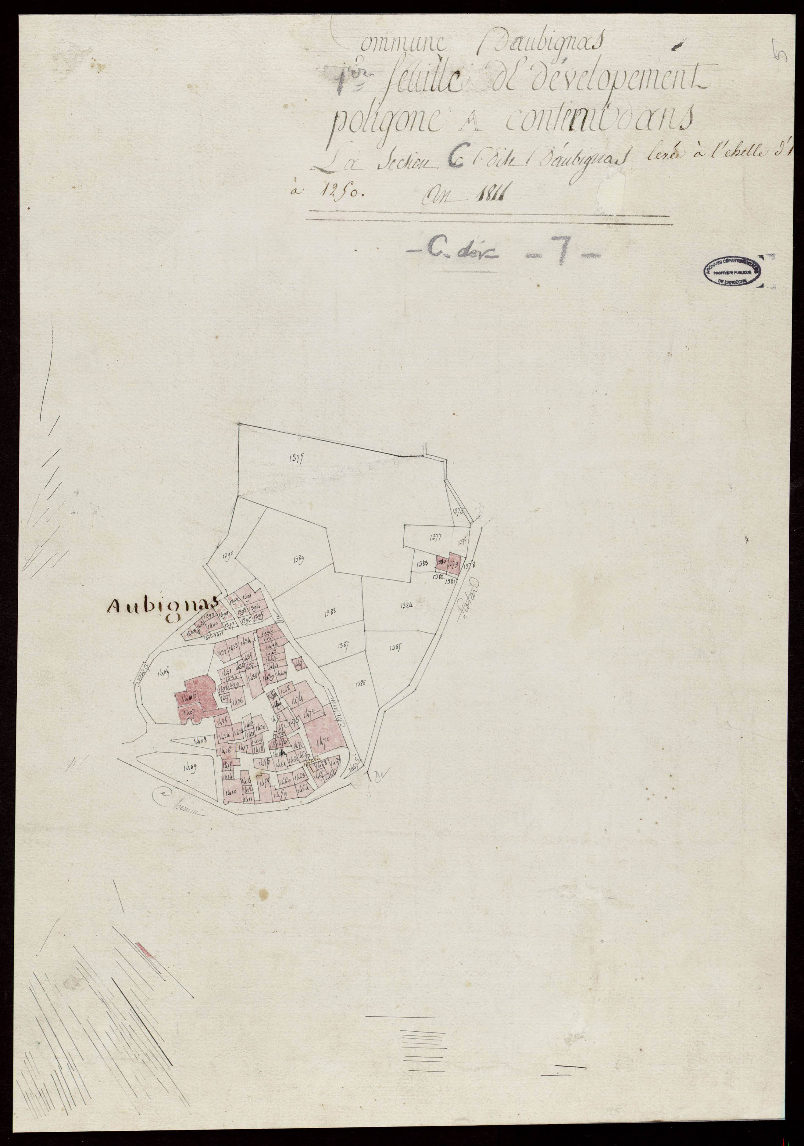 Aubignas - Section C
