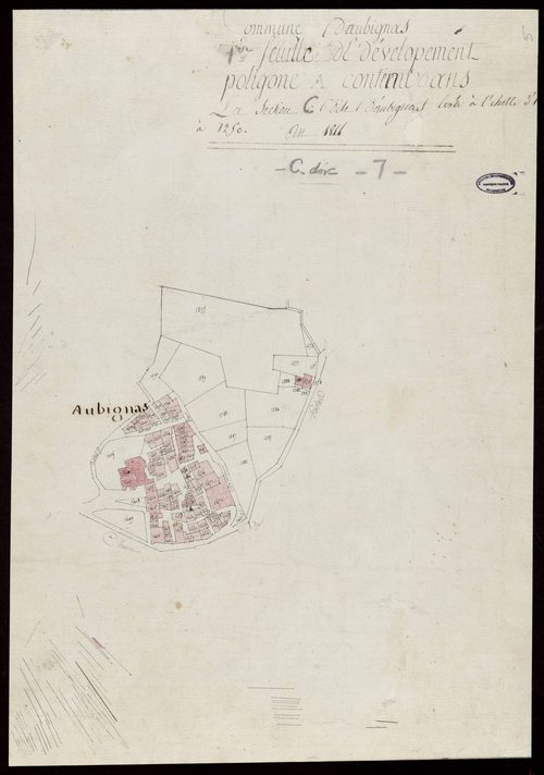 Aubignas - Section C