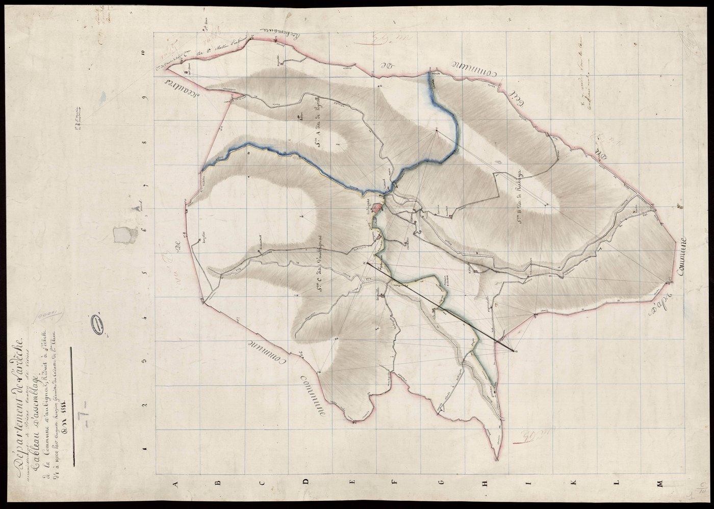 Aubignas - Tableau d'assemblage