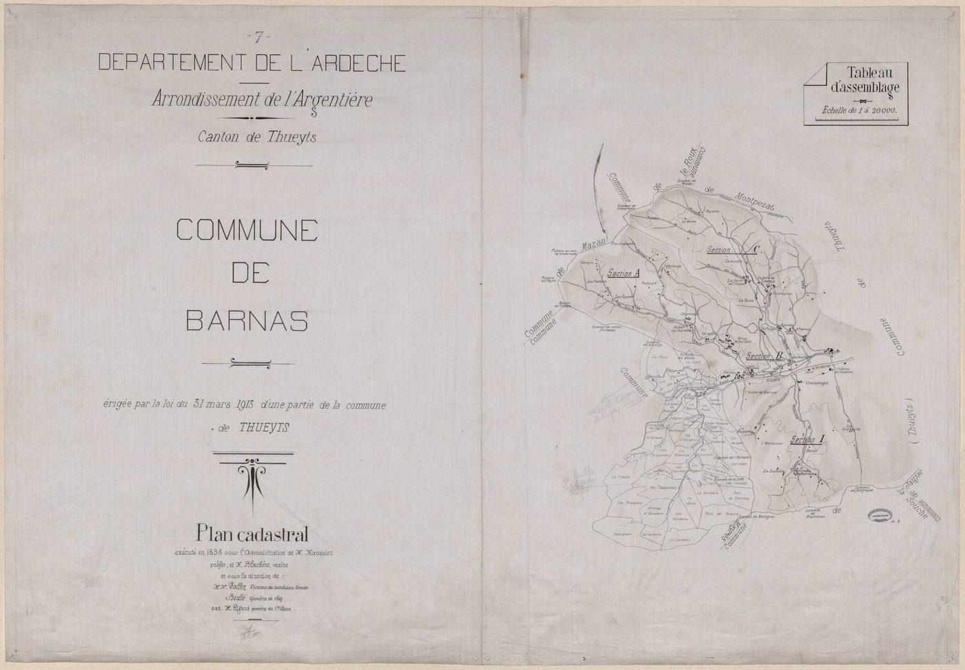 Barnas - Tableau d'assemblage