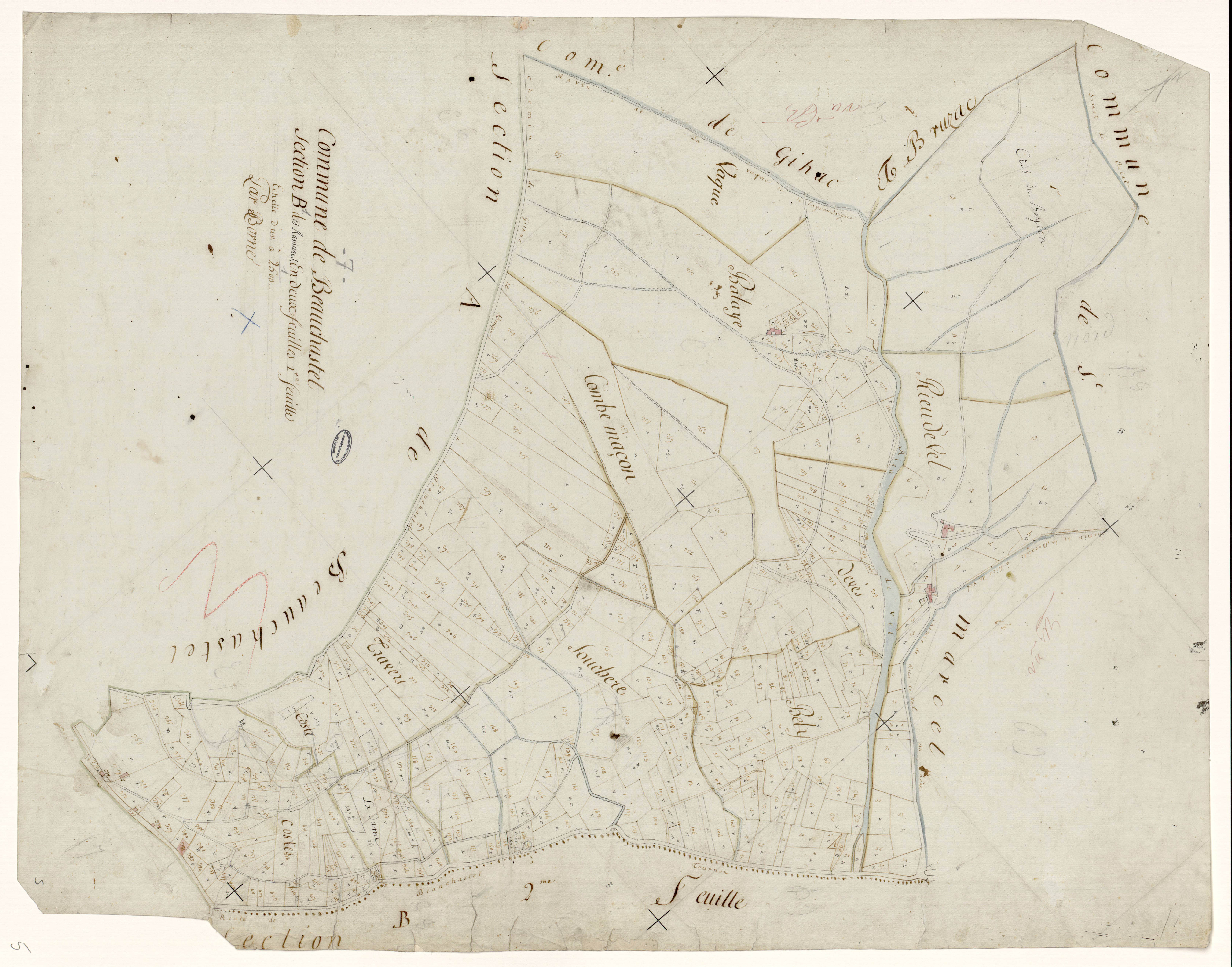 Beauchastel - Section B - Feuillet 1
