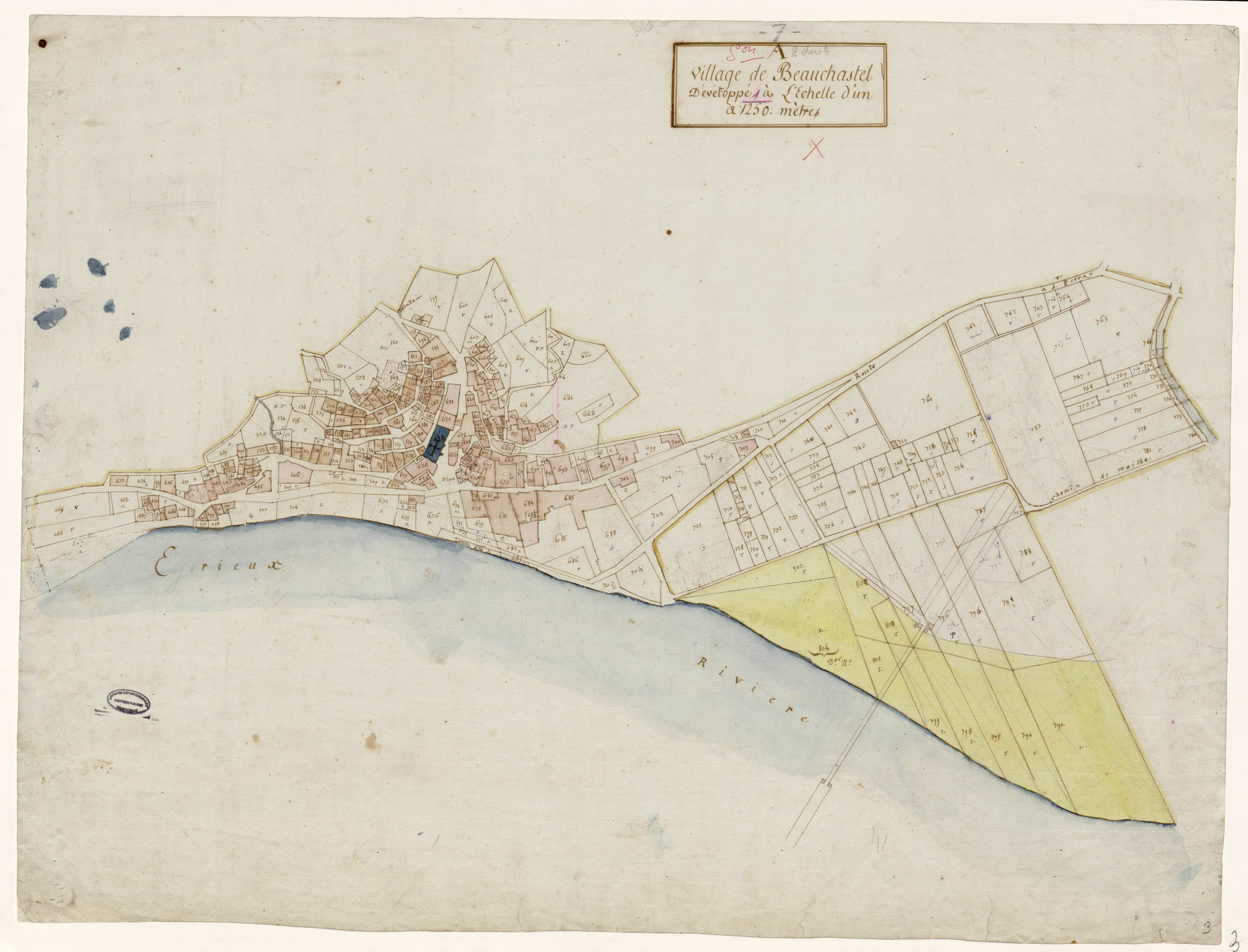 Beauchastel - Section A - Feuillet 2