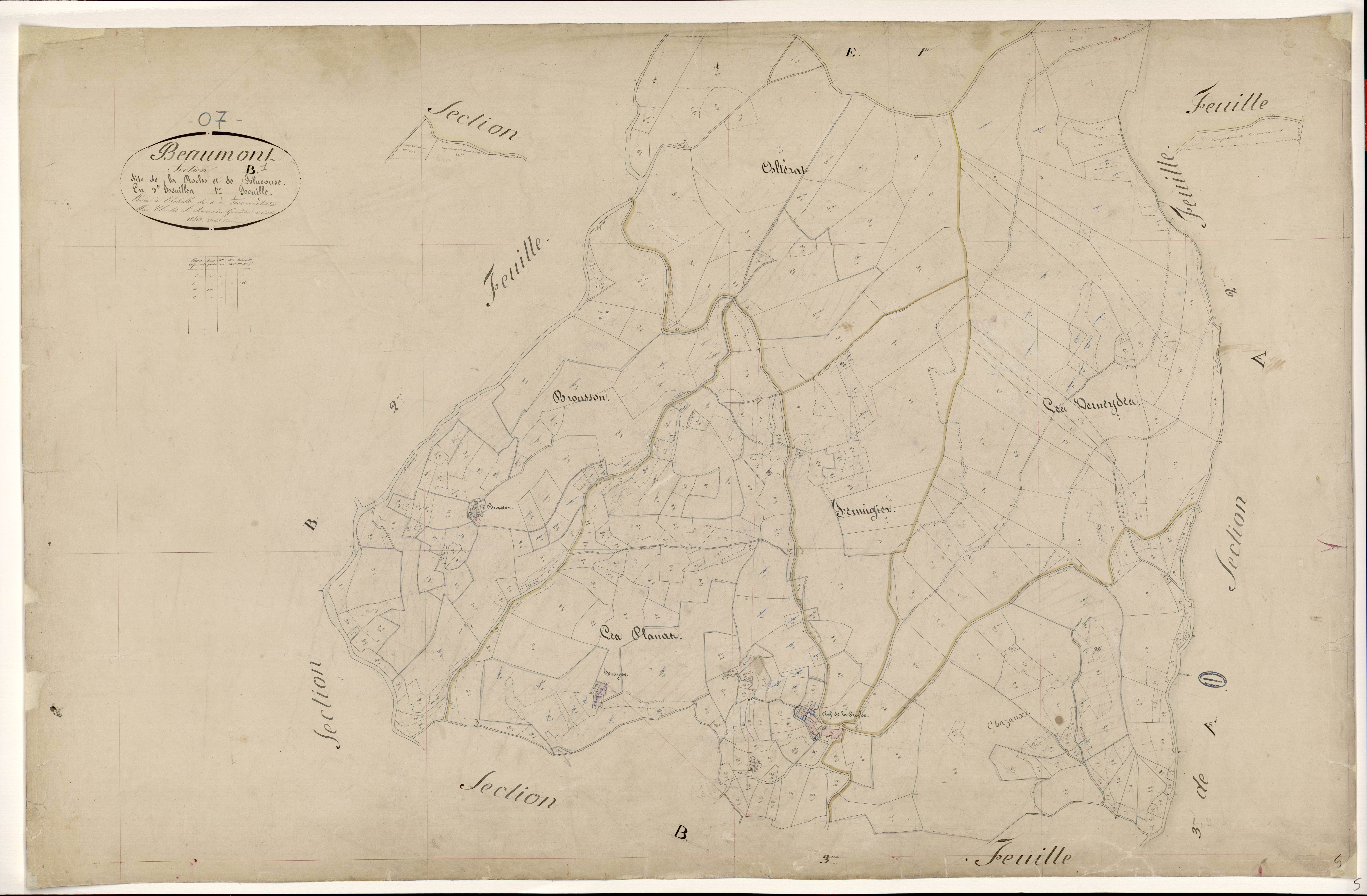 Beaumont - Section B - Feuillet 1