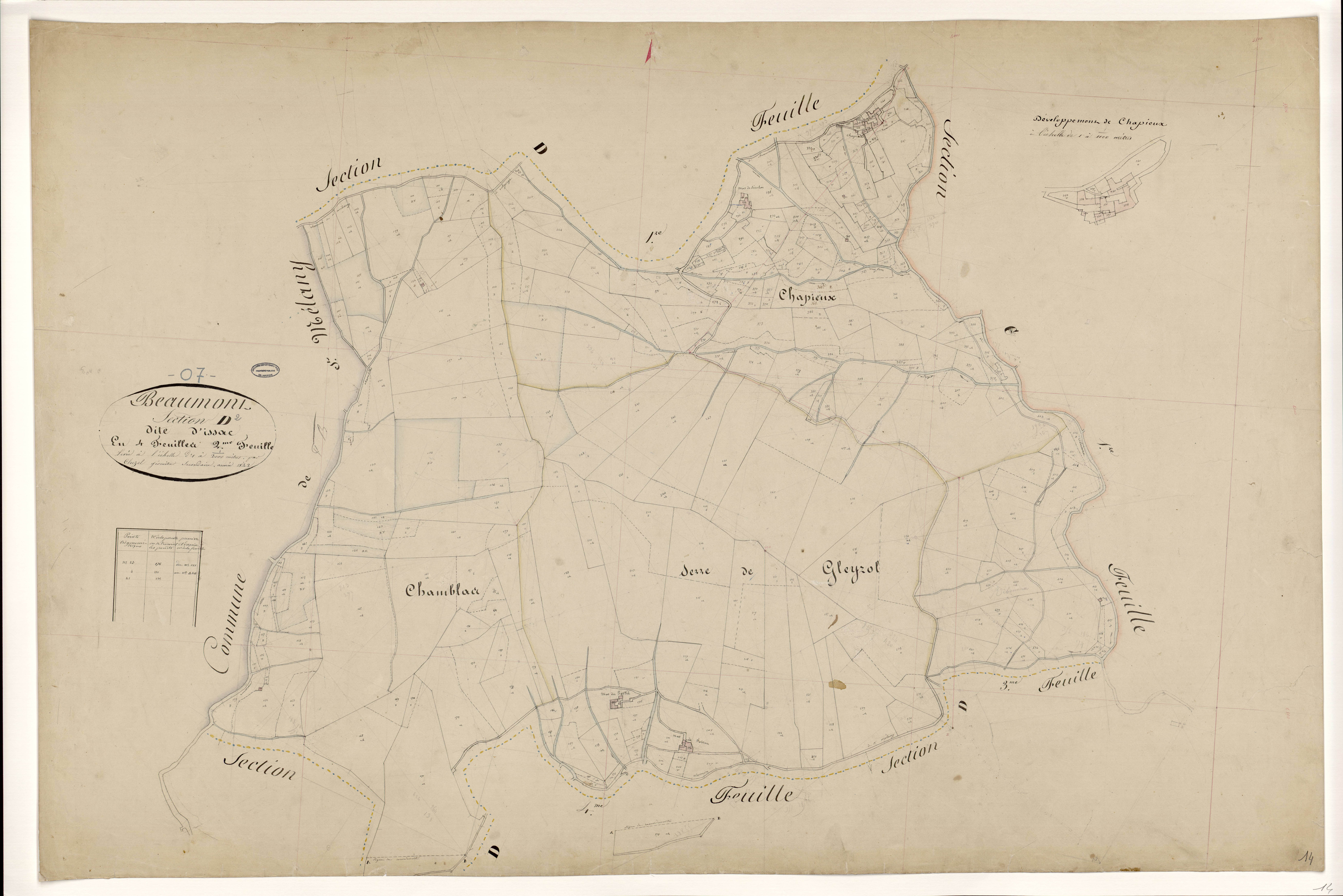 Beaumont - Section D - Feuillet 2
