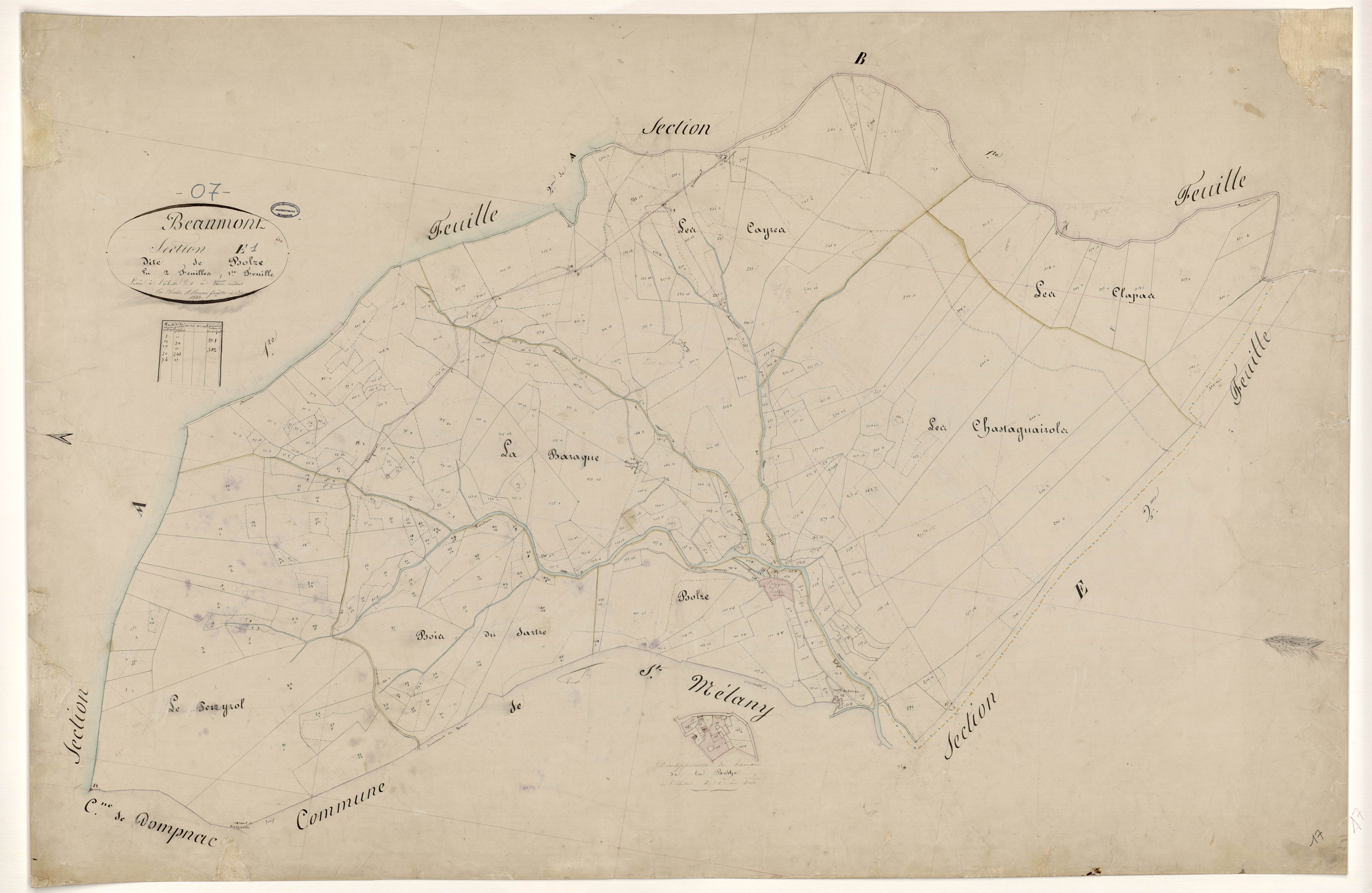 Beaumont - Section E - Feuillet 1