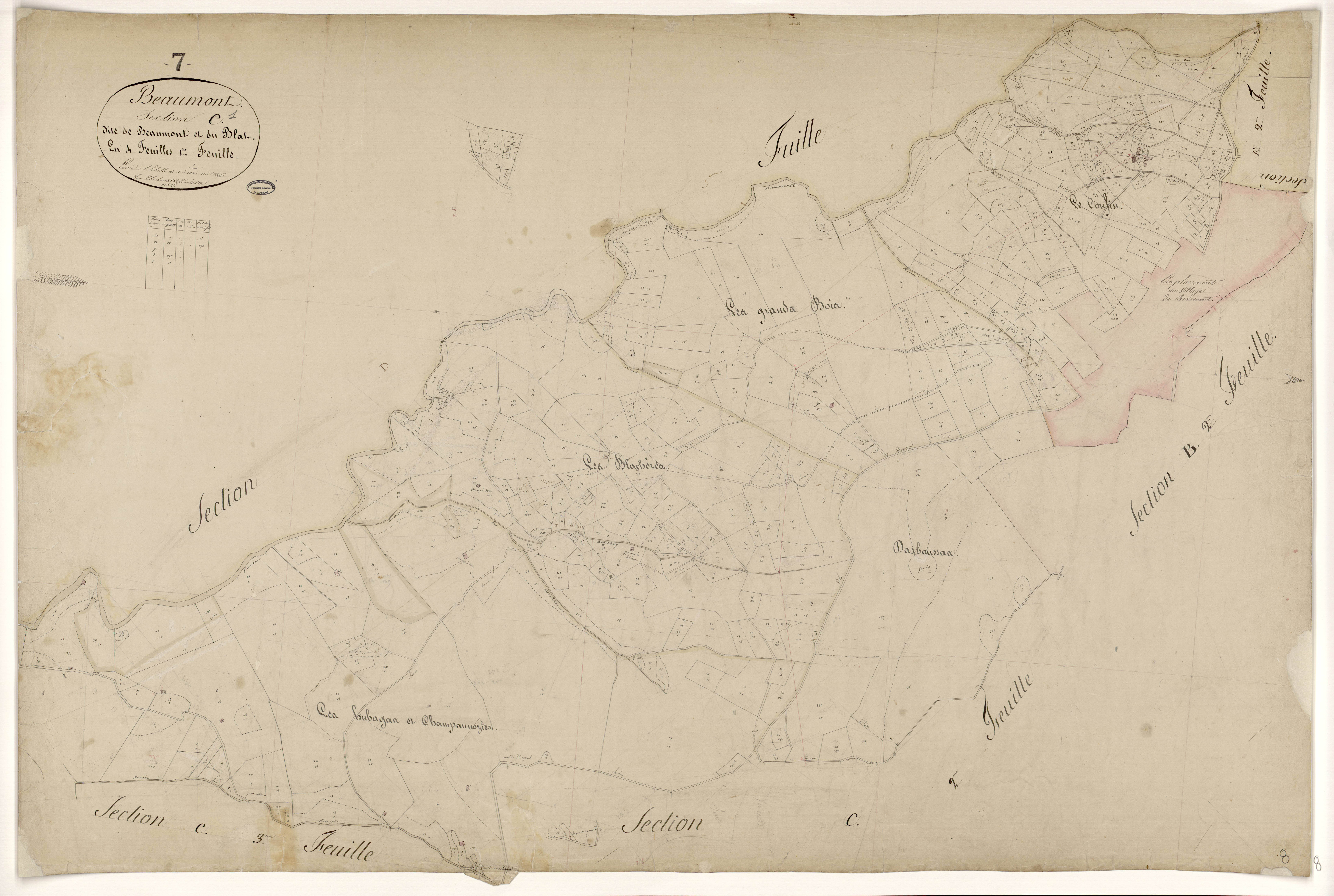 Beaumont - Section C - Feuillet 1