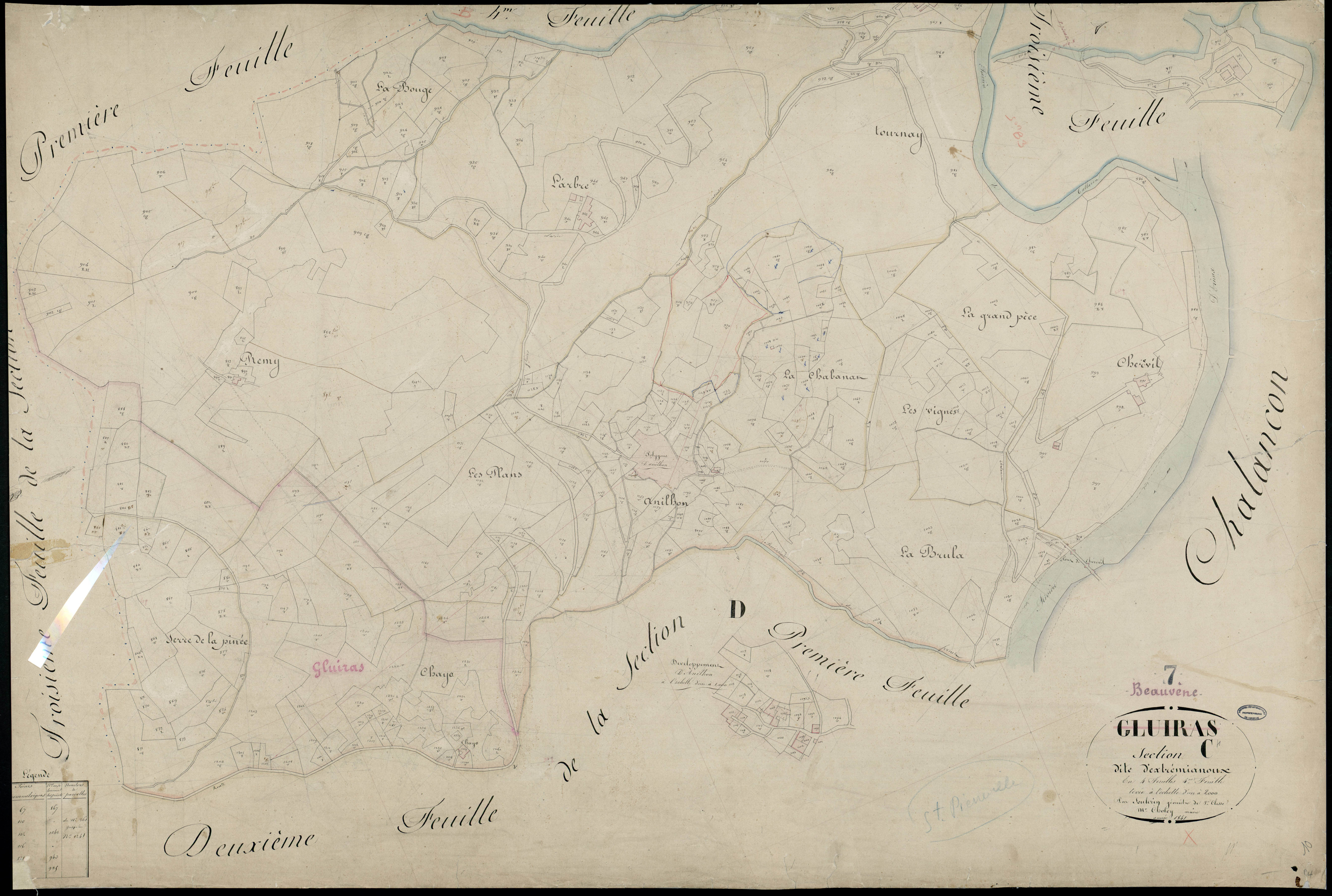 Beauvène - Section C - Feuillet 4