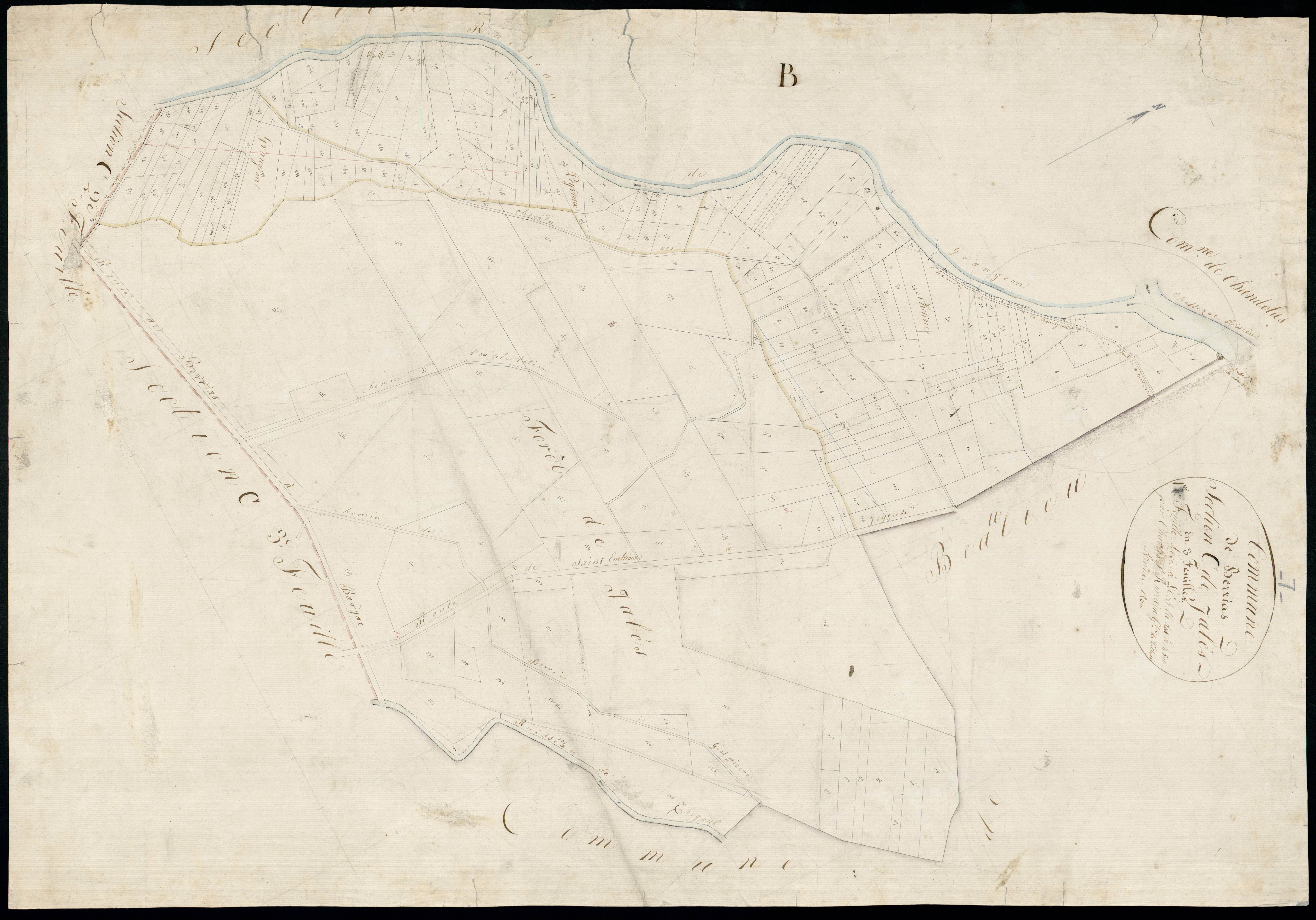 Berrias - Section C - Feuillet 1